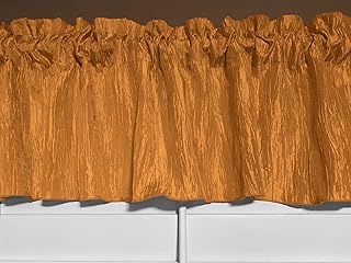 Zen Creative Designs Crinkle Crushed Taffeta Window Valance Home DÃ©cor Bedroom Nursery Kitchen Window (58