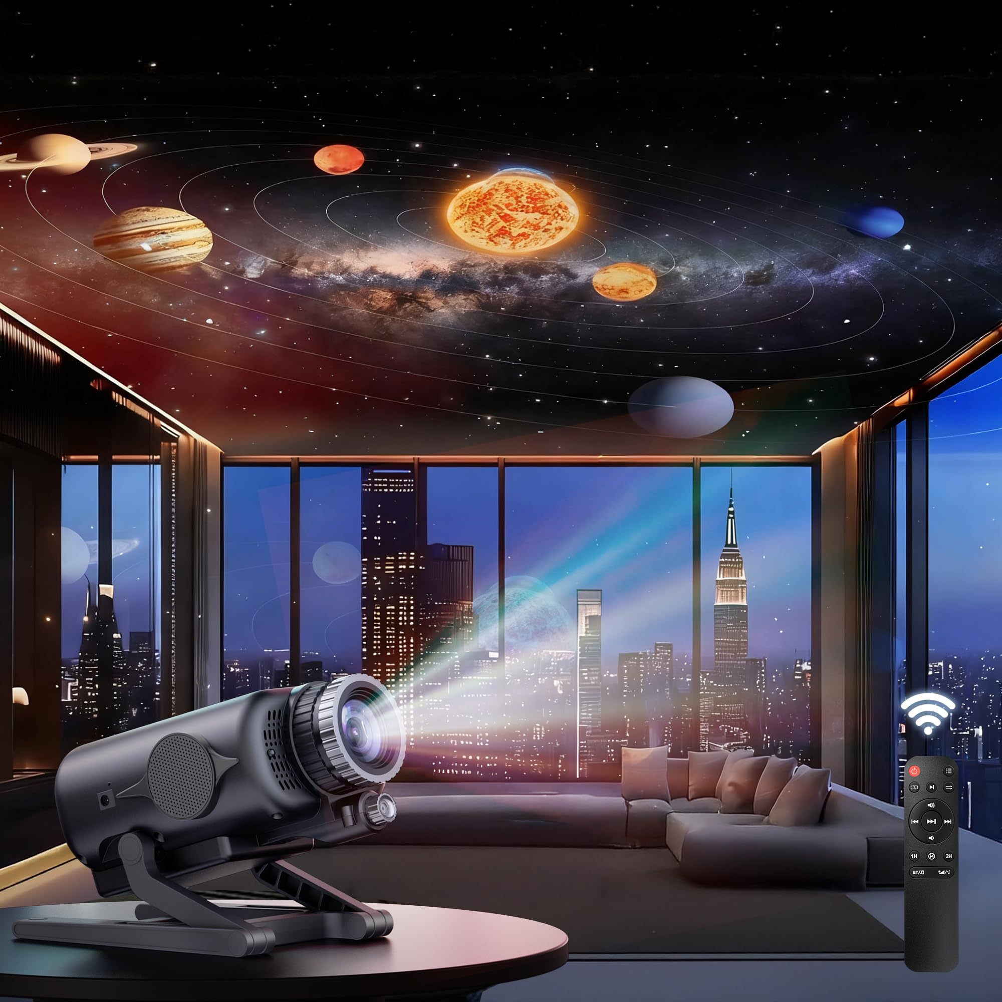 Photo 1 of Homelist Sleep Aid Night Light for Kids & Adults with White Noise & Bluetooth Speaker, 60 Scenes Galaxy Star Projector Light Gifts for Bedroom Relaxation, Party, Birthday, Easter Day
