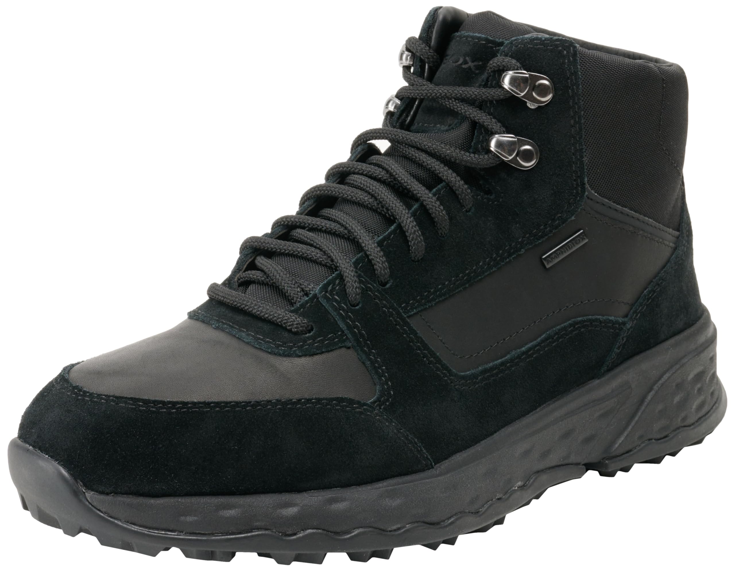 Geox Men's U Sterrato B ABX B Sneaker, Black, 9 UK