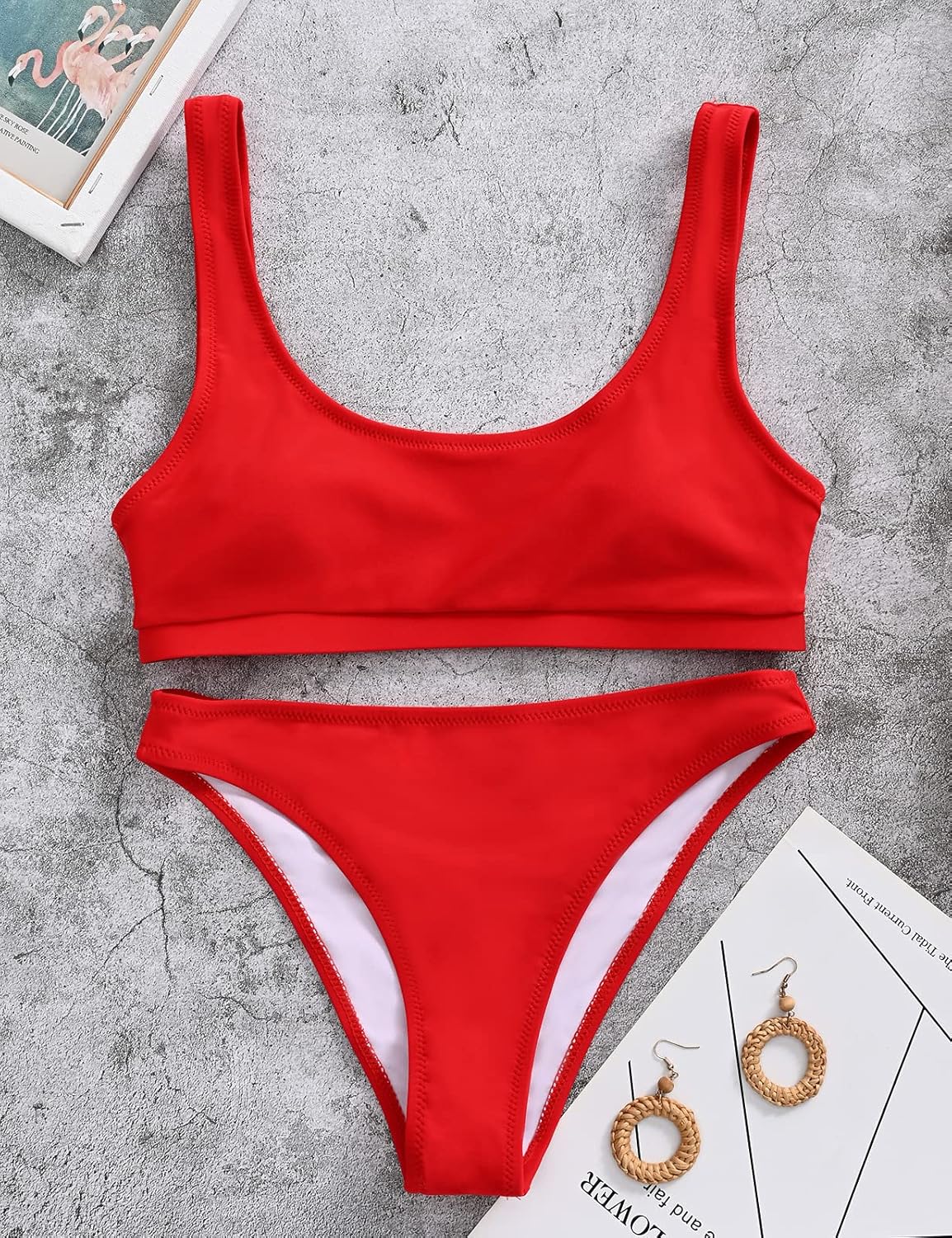 High Cut Bikini Sets for Women Two Piece Swimsuit Crop Top Brazilian Thong Bathing Suit - Image 4