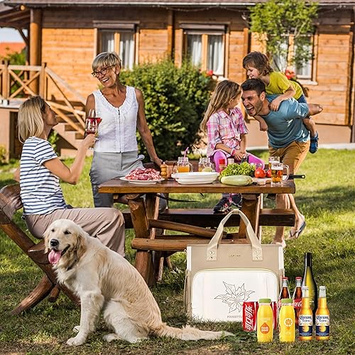 Miniatura 9 de Bolsa de almuerzo para mujer de trabajo, lonchera aislada, bolsa de almuerzo extra grande