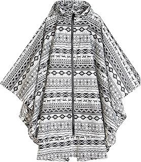 Surwin Poncho Waterproof, Reusable Rain Poncho, 1pc Portable Waterproof Poncho, Rain Poncho Adult Children Waterproof, Raincoat for Hiking Camping, Travel, Outdoor