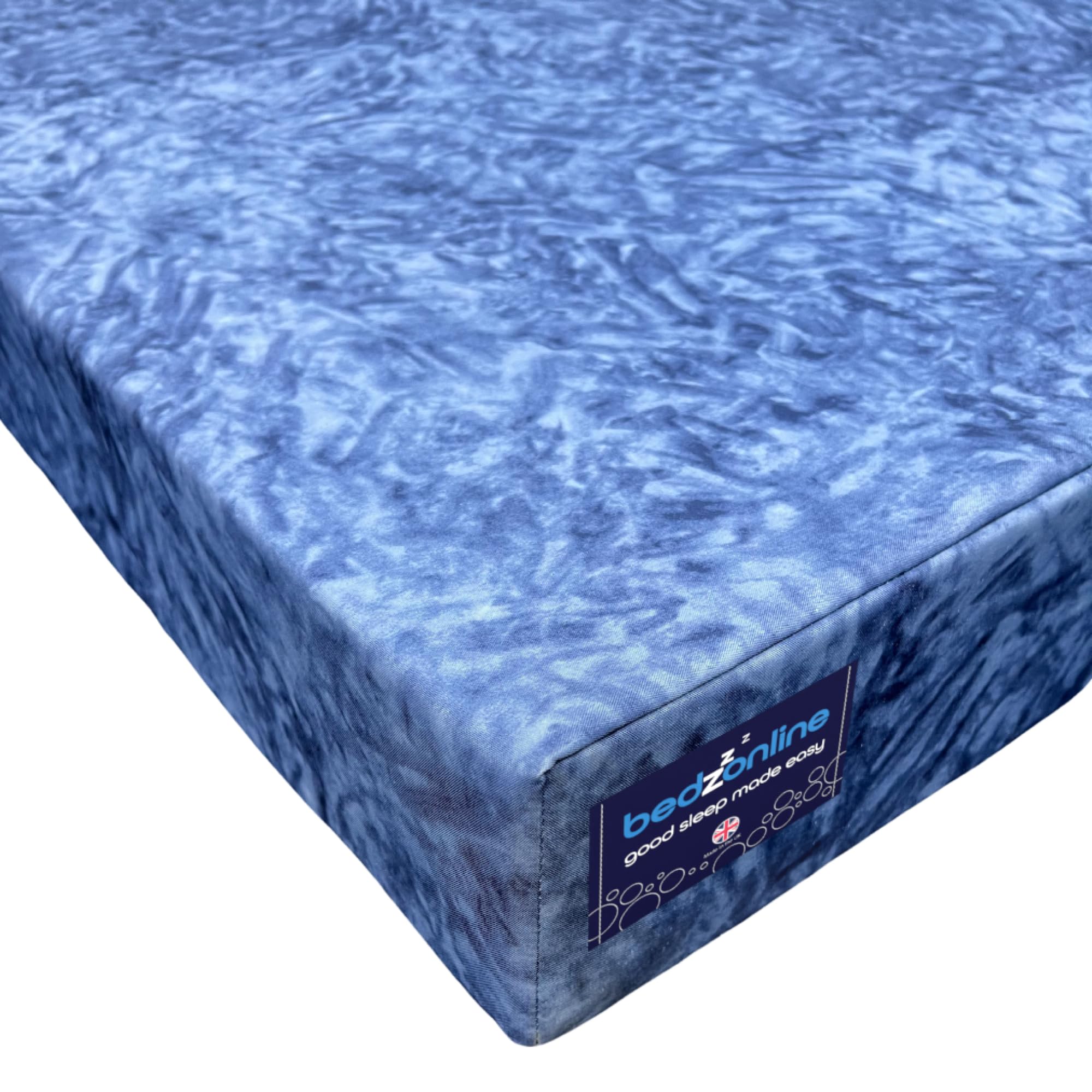 BEDZONLINE Waterproof Mattress - UK Small Double | 190 x 120 x 13 cm | 5 Zone Foam Support | Removable Washable Hygiene Cover | Silent Liquid Barrier | Ideal for Family, Care Home, Assisted Living