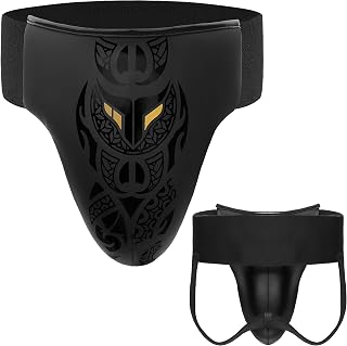 Mytra Fusion Groin Guard – Abdominal Protector Kick Boxing, Muay Thai, MMA Fighting Groin Protector Ideal for Training, Sparring, Grappling, Taekwondo and Martial Arts