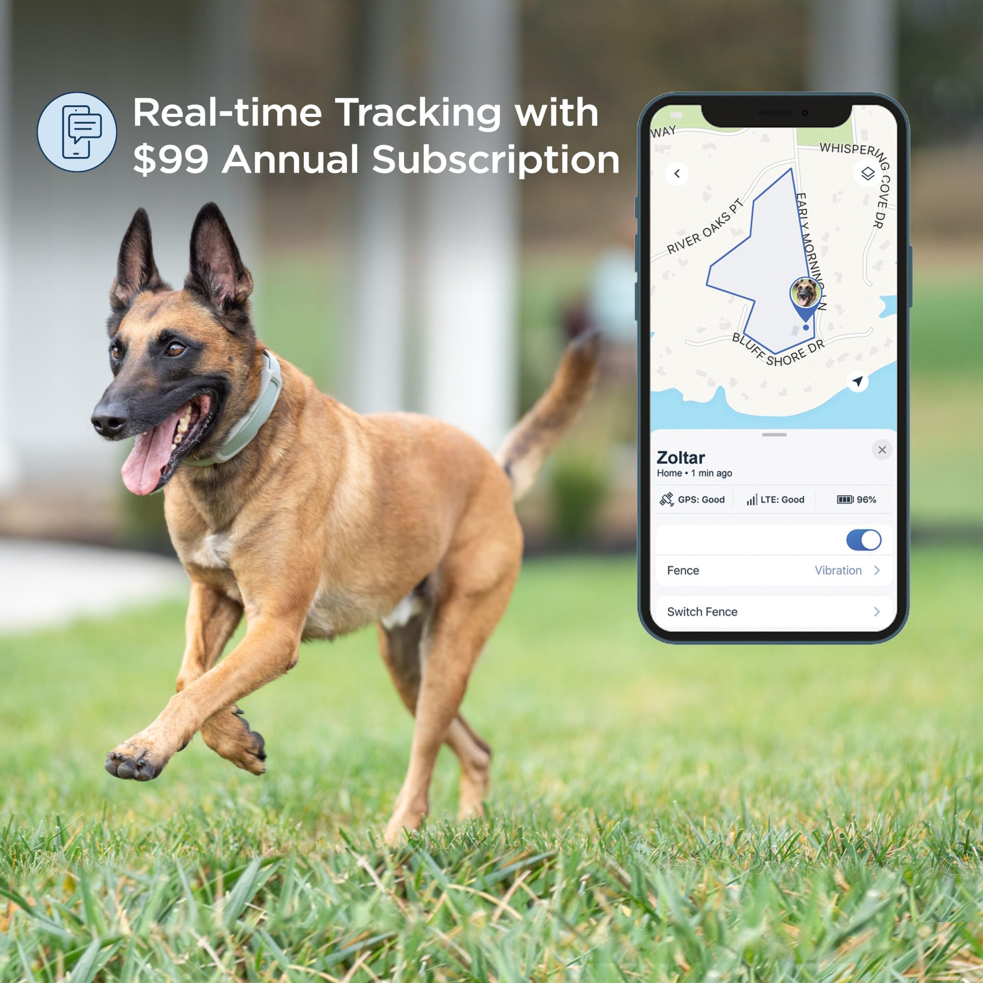 PetSafe Invisible Fence GPS Dog Fence & Tracking Collar Bundle - Wireless GPS Tracker Collar with Red Training Flags & Treat Bag - Waterproof - Medium & Large Dogs - 1 Year Subscription Included - image 4
