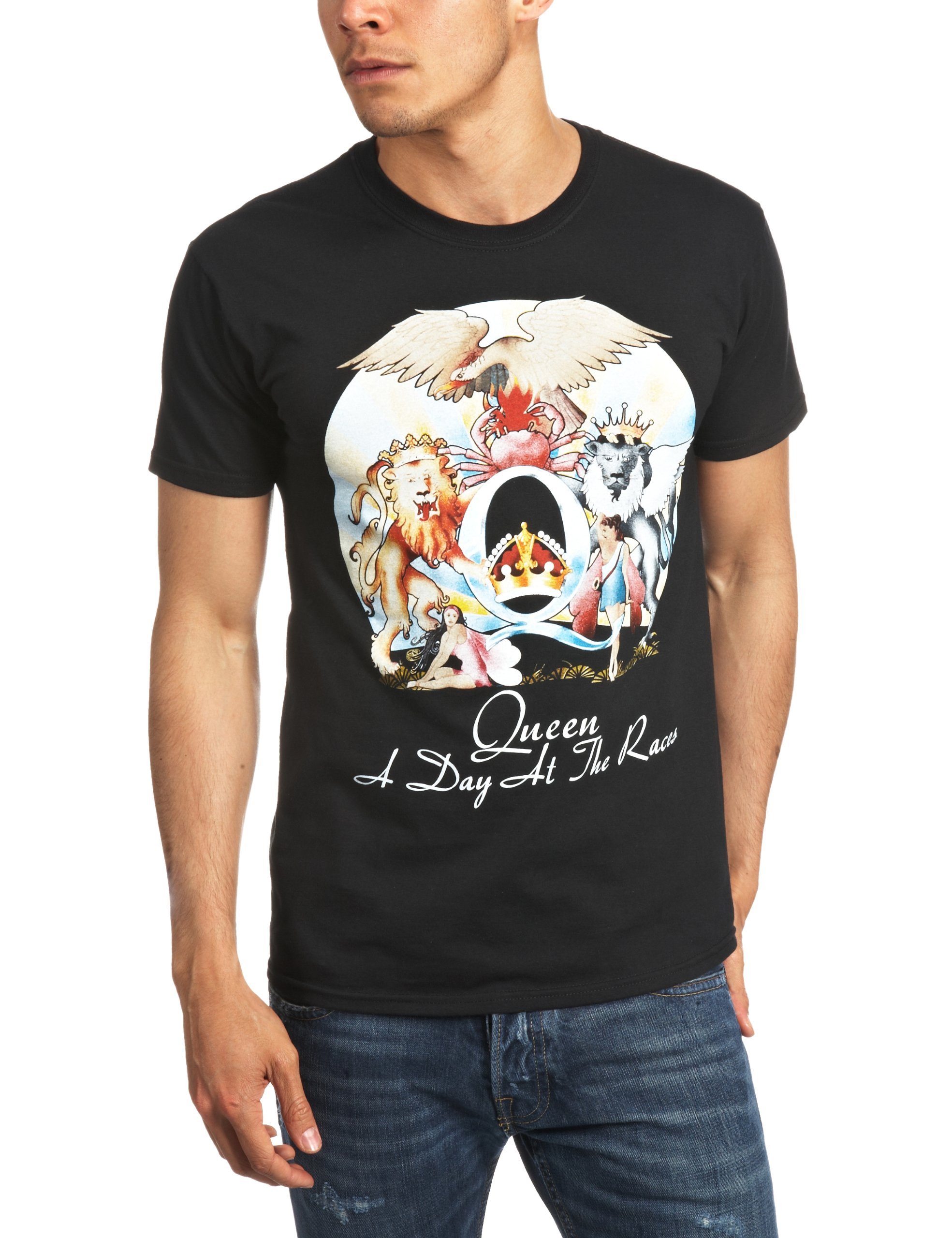 Queen Day At The Races Men's T-Shirt Black Large