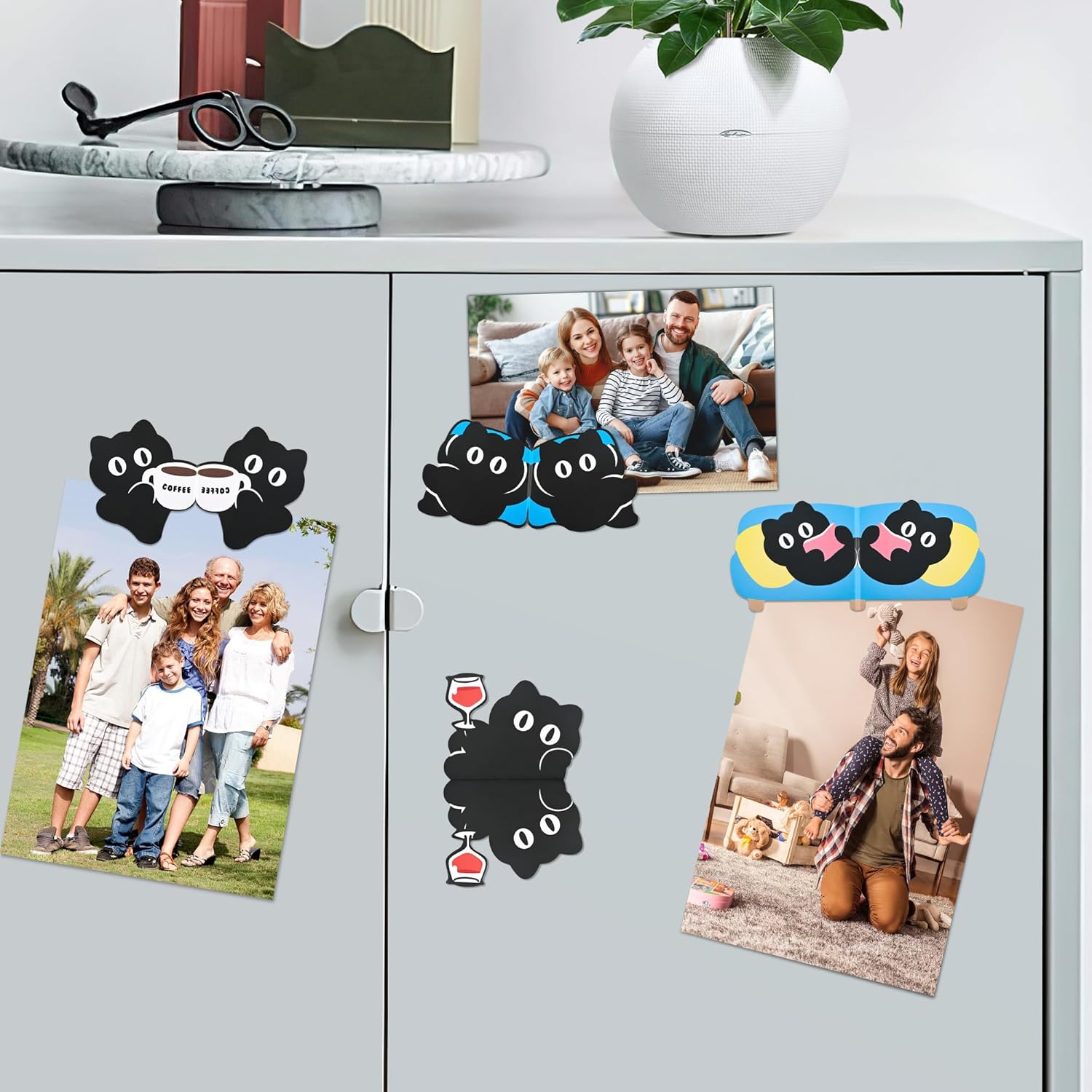 Cat Magnetic Bookmark for Women, 12PCS Cute Bookmarks, Funny Black Cat Book Marks, Book Club Ideas Hostings, Gifts for Kids, Teachers, Students, Book Lovers, Office, Reader, Cat Lover - Image 7