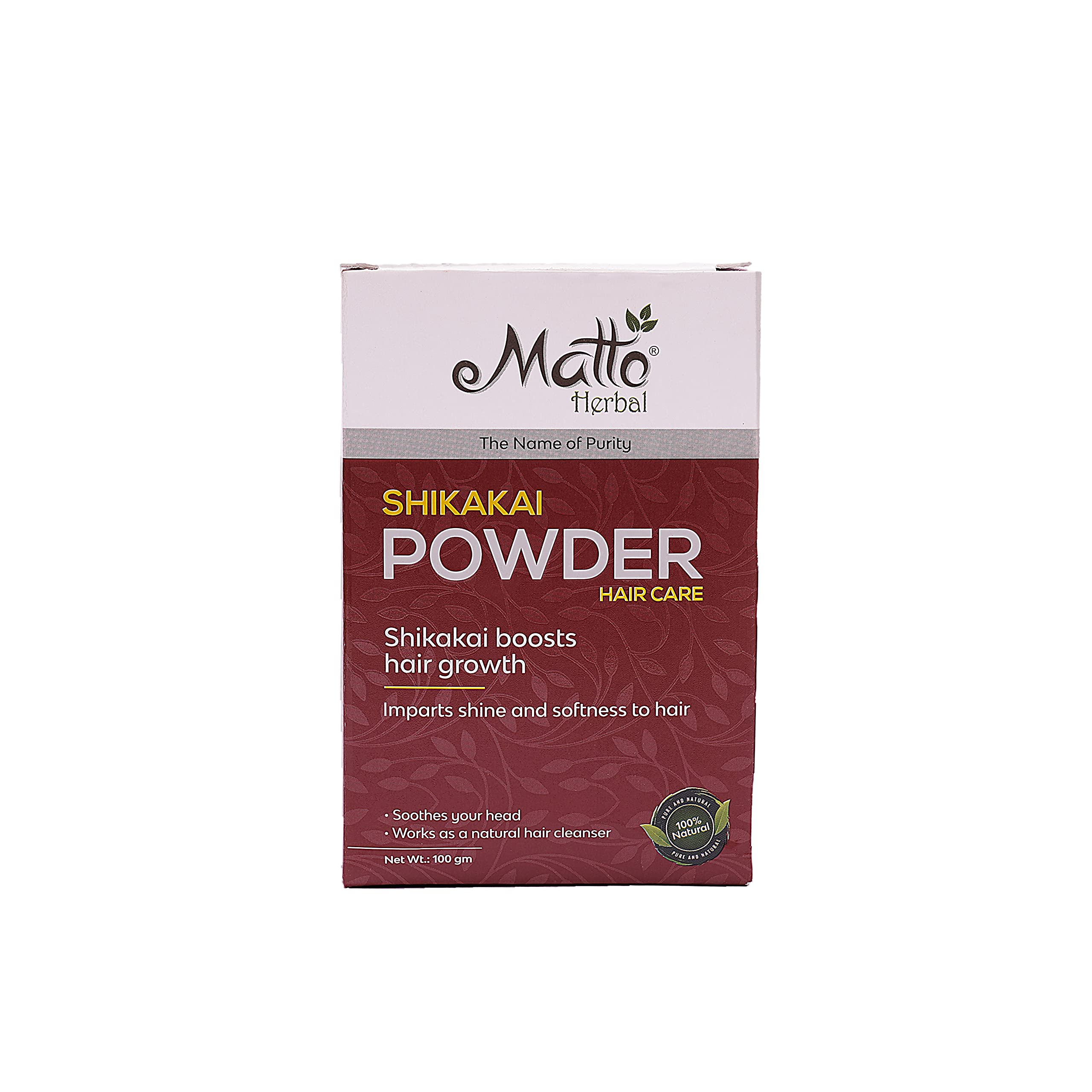 Matto Herbal Ayurvedic Shikakai Powder for Hair - 300 Grams | For Hair wash and Shampoo | 100% Pure and Natural | SLS and Paraben free | Acacia Concinna For Hair Care | Suitable for all hair types |-picture-12
