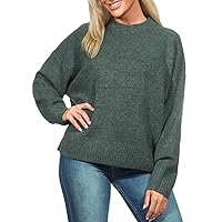 VERO MODA VMBOOM LS O-Neck Pullover GA Noos, Balsamo Verde; Dettaglio: Melange