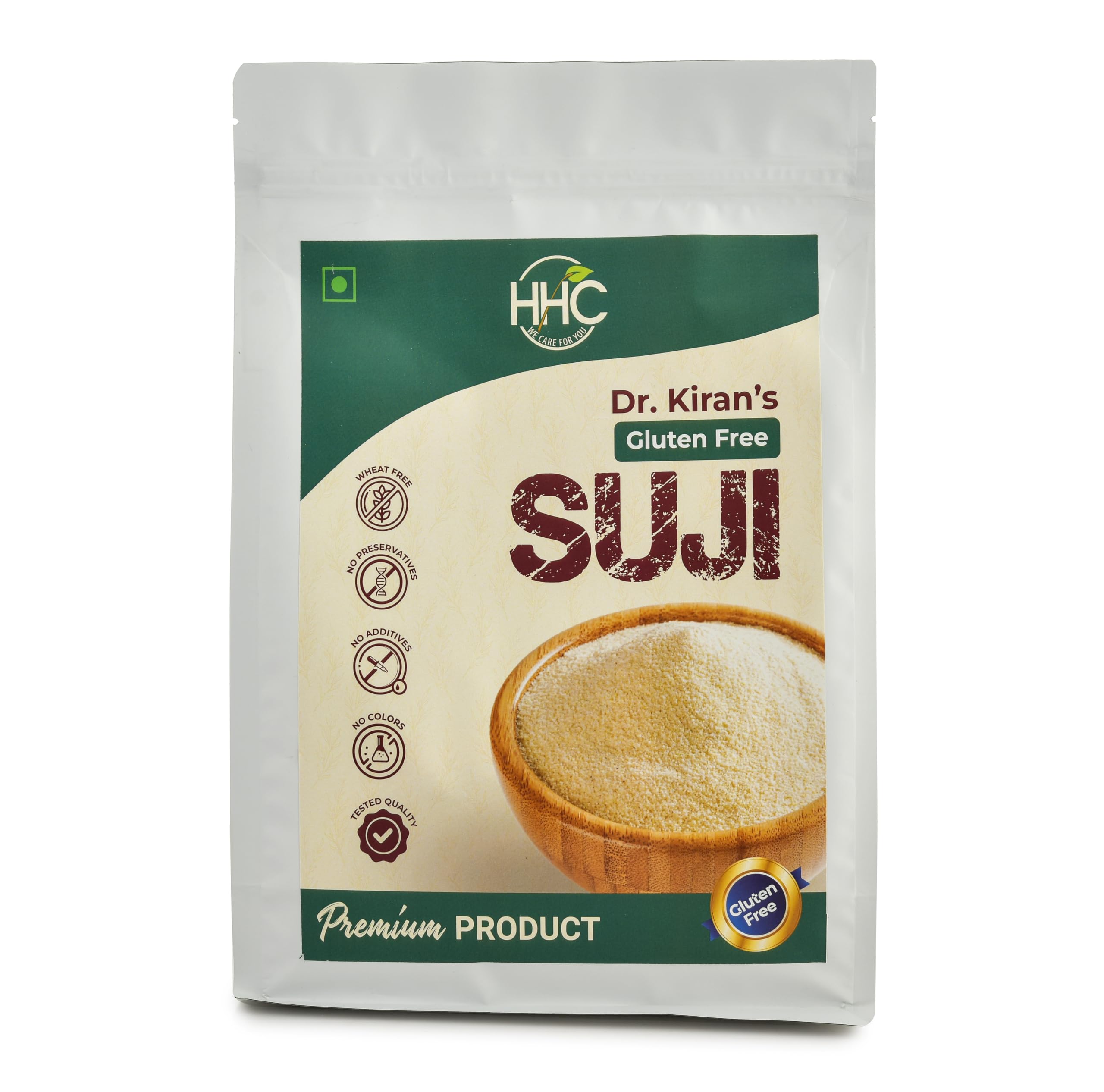 HHC Dr. Kirans Gluten Free Sooji|Wheat Free ||Homemade Natural Healthy Rawa Suji|Semolina|Healthiest Low Carb Suji|Gluten Free Nutritious Suji- 900 Grams (B083P5JQN4) Amazon Price History, Amazon Price Tracker
