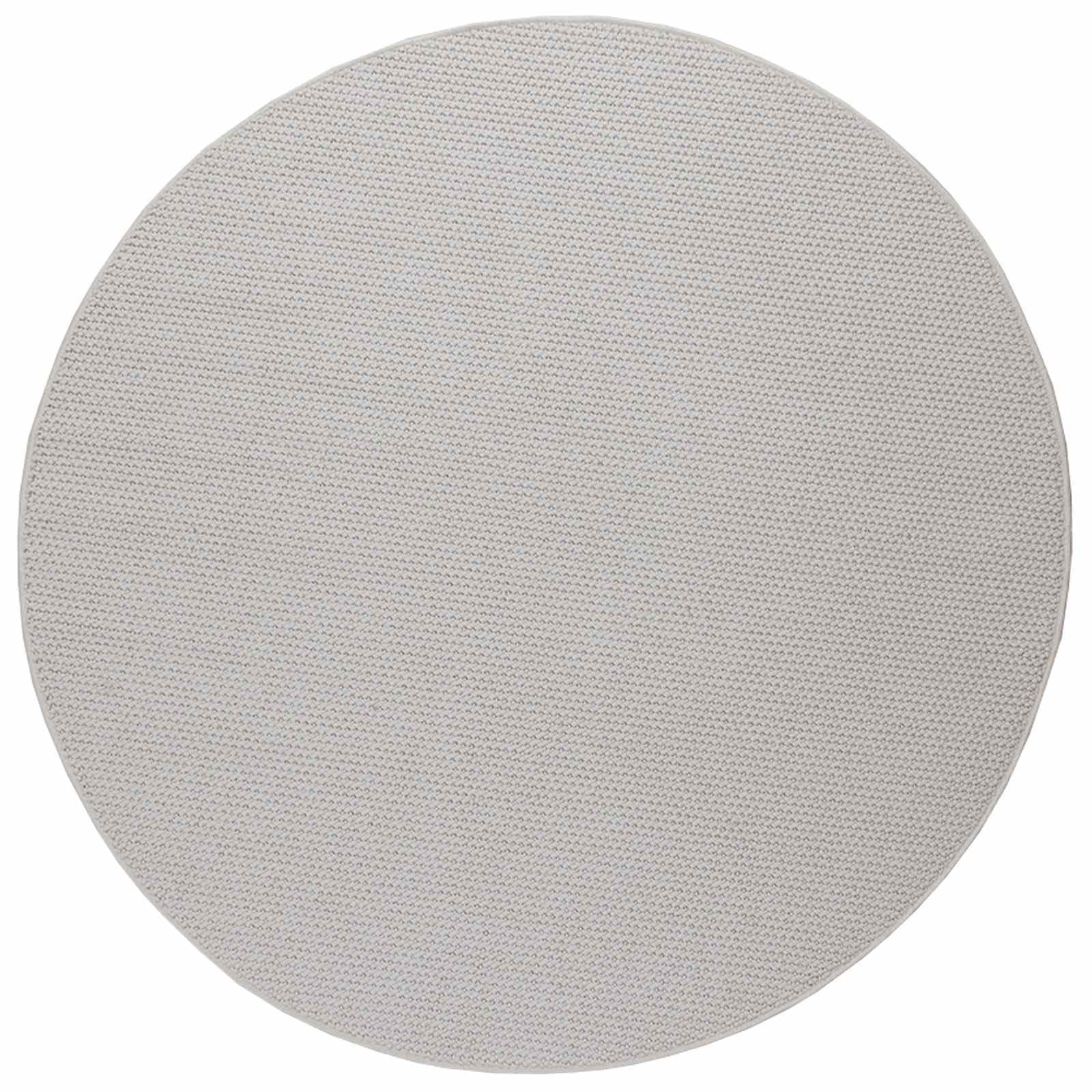 Tapis rond antidérapant et insonorisant Lugo crème 160 cm lavable