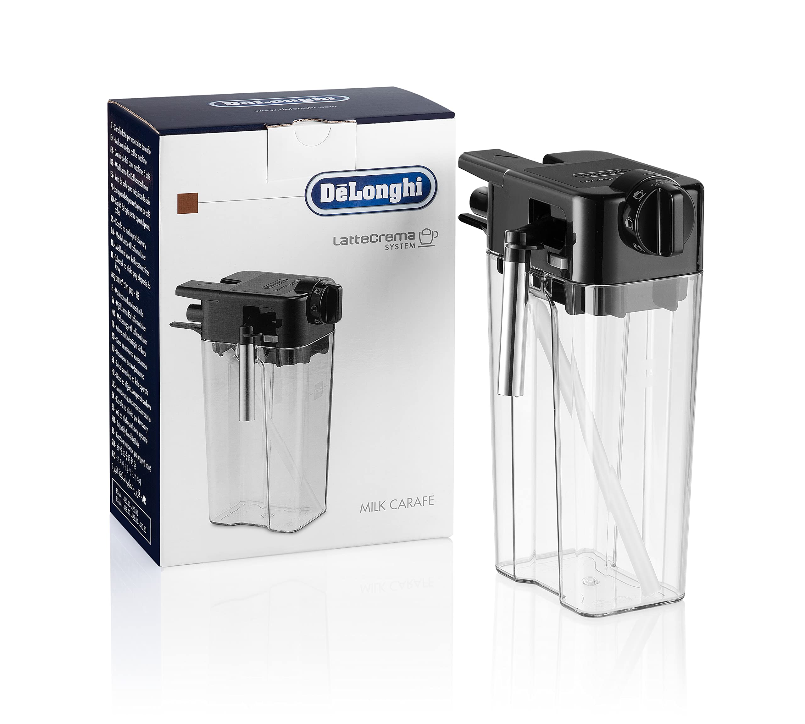 DeLonghi Milchbehälter (Milchkännchen, Milchreservoir) komplett inkl. Deckel Kaffeemaschine 5513284371, DLSC022