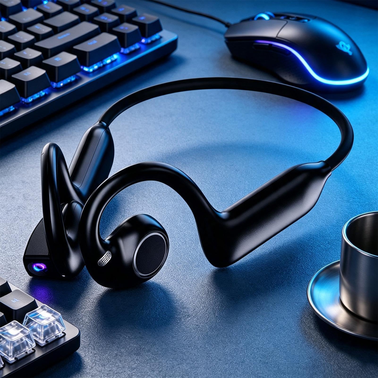 Casque Open Ear Casque Intelligent à Oreille Ouverte avec Traduction IA et