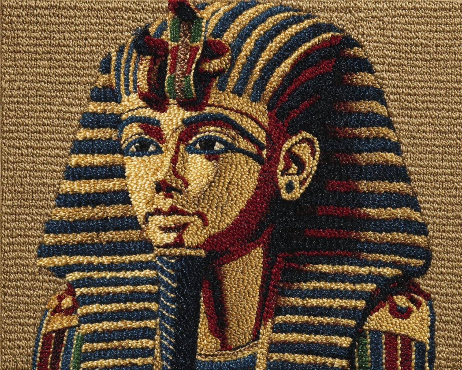 Wallphantom Rug Making Kit for Adults Beginners,Pharaoh Portrait