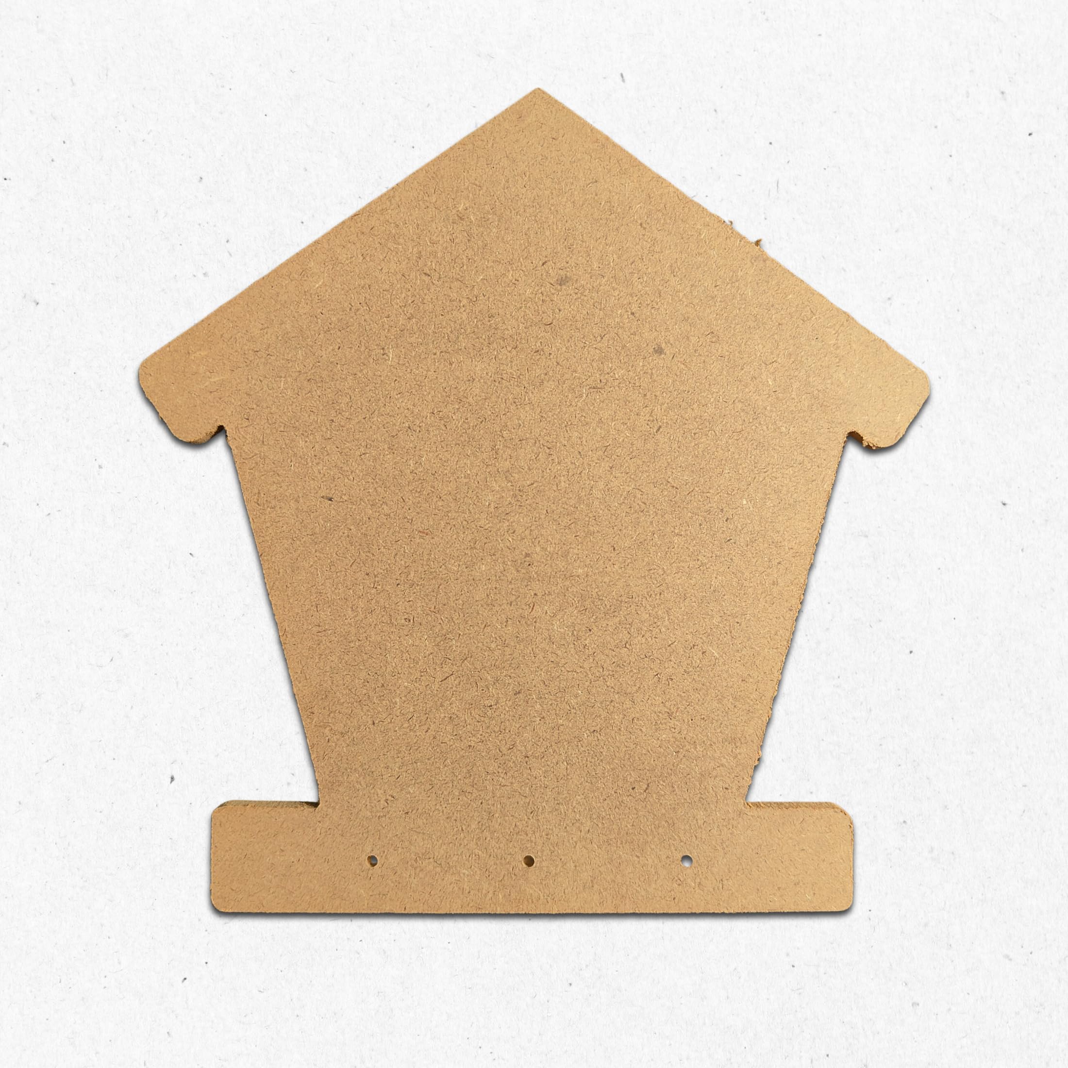 MDF Hut Shape Wooden Keyholder Base Board 8 x 8 Inch (6mm Thick) | DIY Craft Blank for Resin Art, Acrylic Painting, Decoupage & Wall Hanging | Wooden Cutout for Home Decor & Key Holder Making (Pack of 1)-image-24