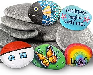 15 Mindfulness Crafts That Will Calm Your Mind and Spark Your Creativity (Try #7 Now!) 266 10PCS Painting Rocks, 5-8cm Flat Pebbles Painting Stones for Arts and Cr...