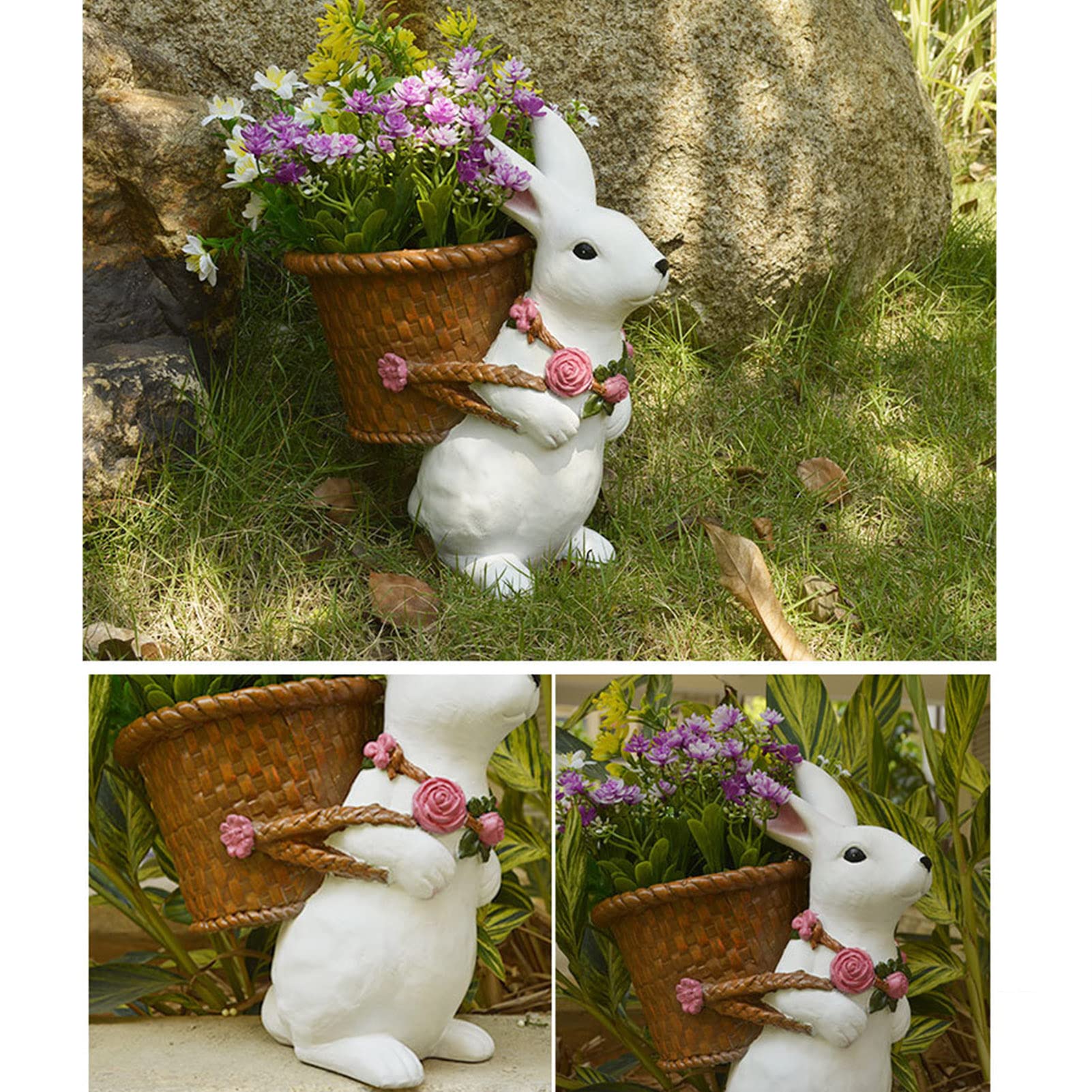 Doniczka na króliki | Doniczka w kształcie zwierząt | Uchwyt na Bonsai do roślin domowych | Doniczki do kwiatów ogrodowych kaktusów powietrznych()