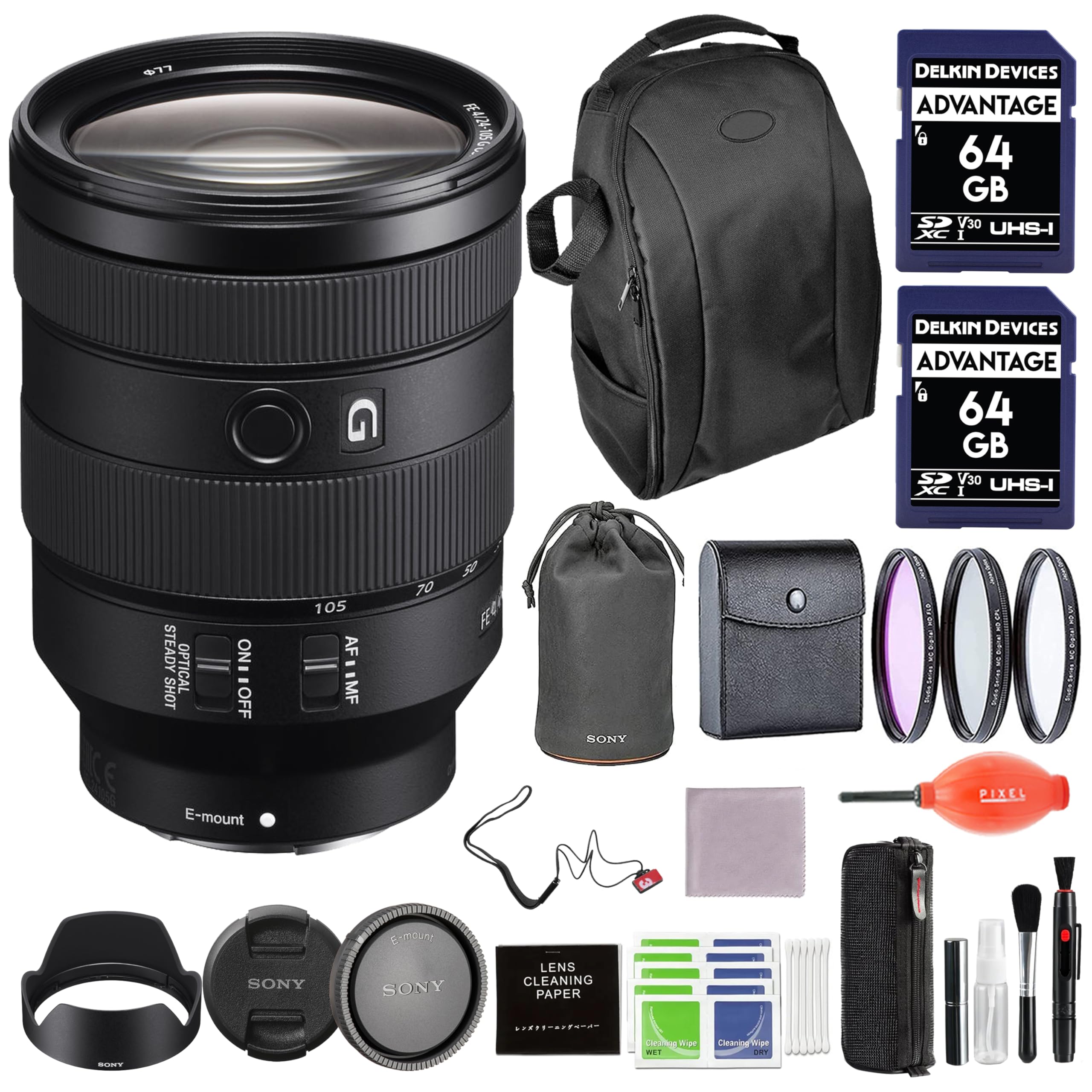 【HC89】SONY FE 24-105mm F4 G OSS Sony - FE 24-105mm F4 G OSS Standard Zoom DSLR Camera Lens