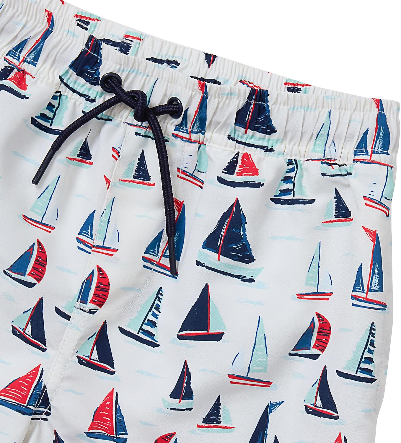 Lands' End Boys Husky Print Swim Trunks