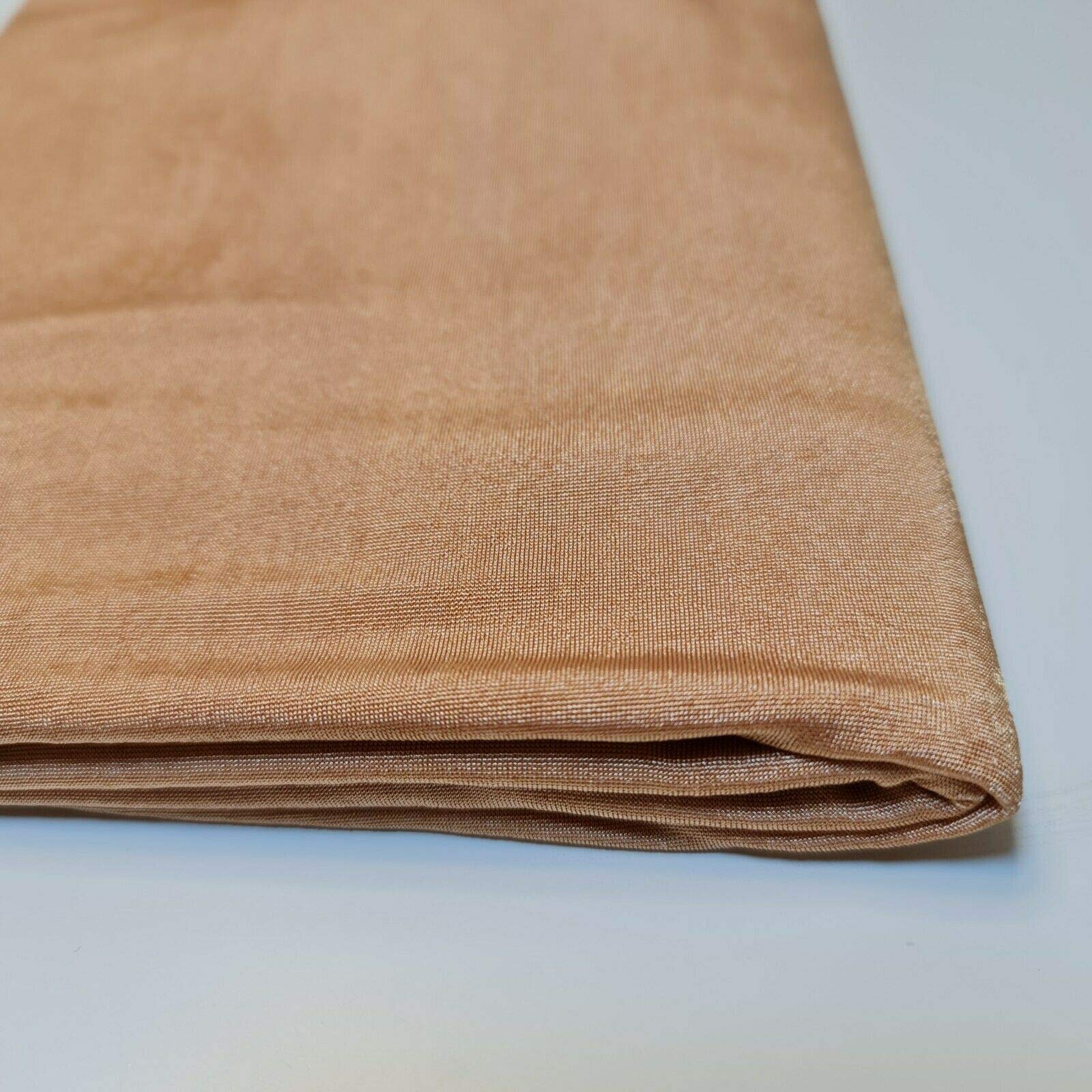 Plain/Printed ITY Spandex Jersey Elastane Stretch Dress Leggings Fabric 58" - 150cm Wide Sold As 1 Meter Pre - Cut Lengths (Light Gold) - Image 2