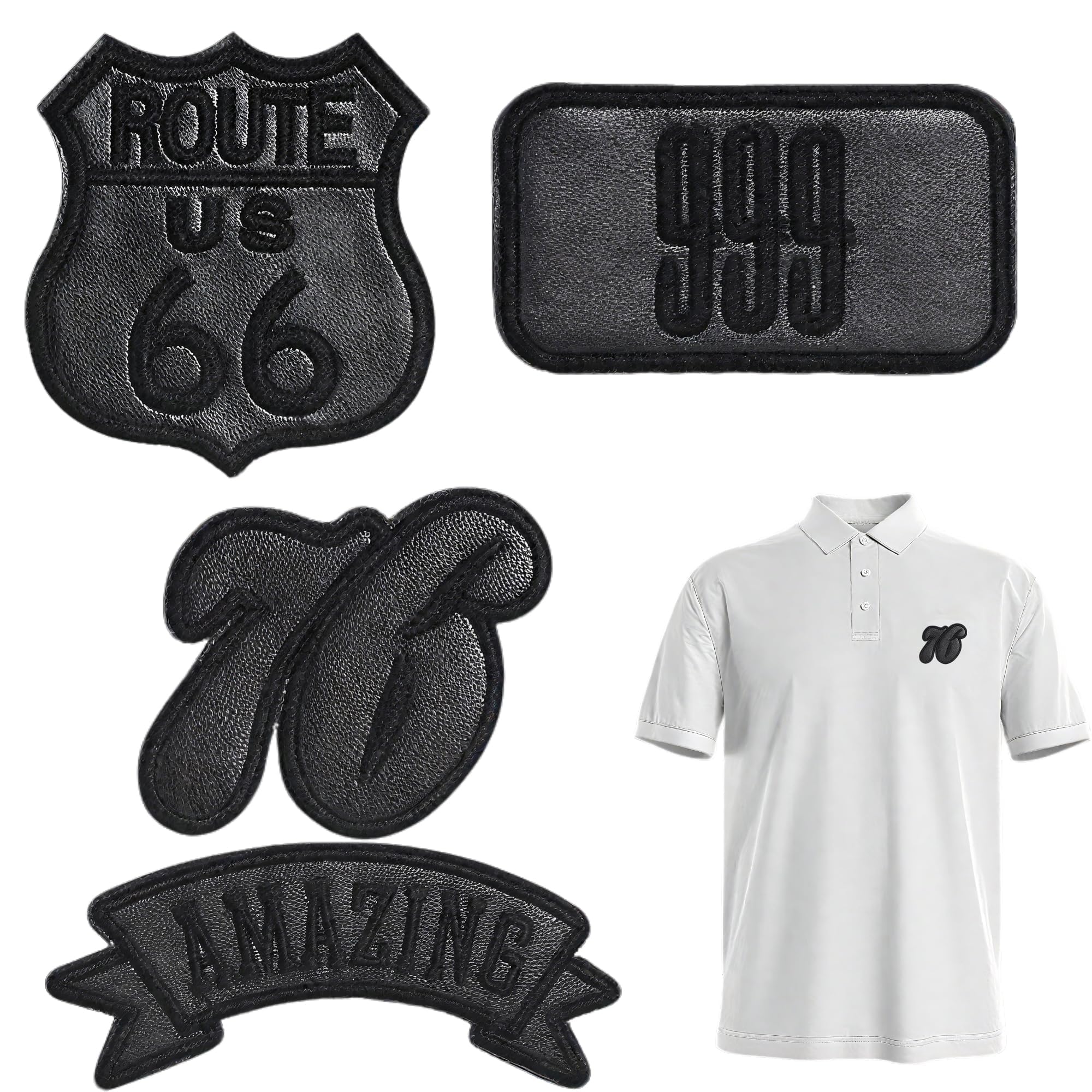 Black Patches for Clothes, Leather Repair Patch, 4 Pcs Black Self-Adhesive Repair Patches - No-Sew Fabric Stickers for Down Jackets, Leather Coats, Bags & Clothing-image-20