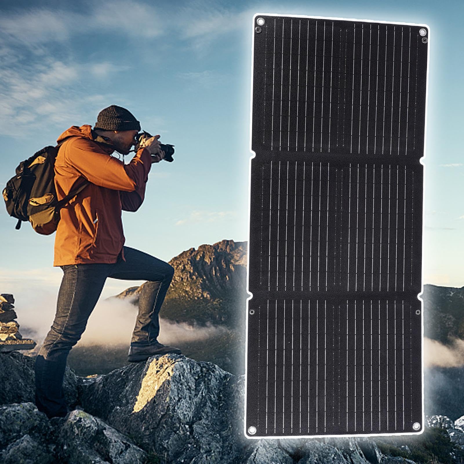 Serveratore del caricatore della batteria per auto solare, caricabatterie | Manutentore automatico impermeabile pieghevole 12-
