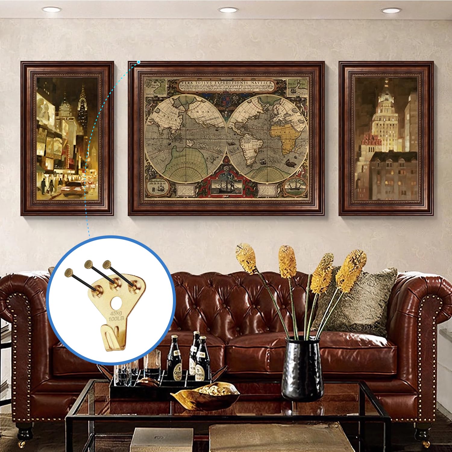 Immagine Da Parete Kit Set Misto Ganci Occhio Assortito Multi - Foto 3