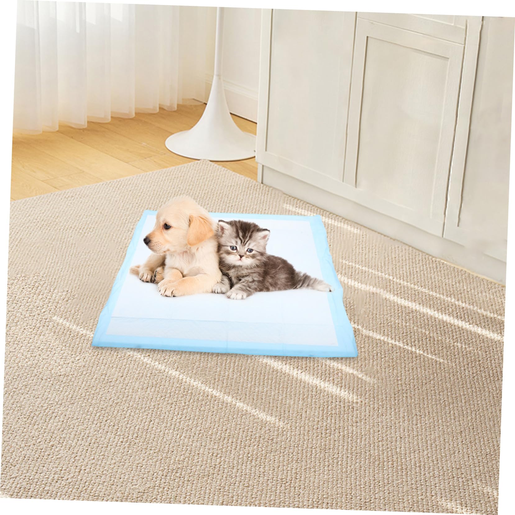 UKCOCO Alèse pour Chien Super Absorbante 60x60cm en Non-tissé | Usage Quotidien et Sorties, pour Chiots et Chiens D’intérieur, Format L