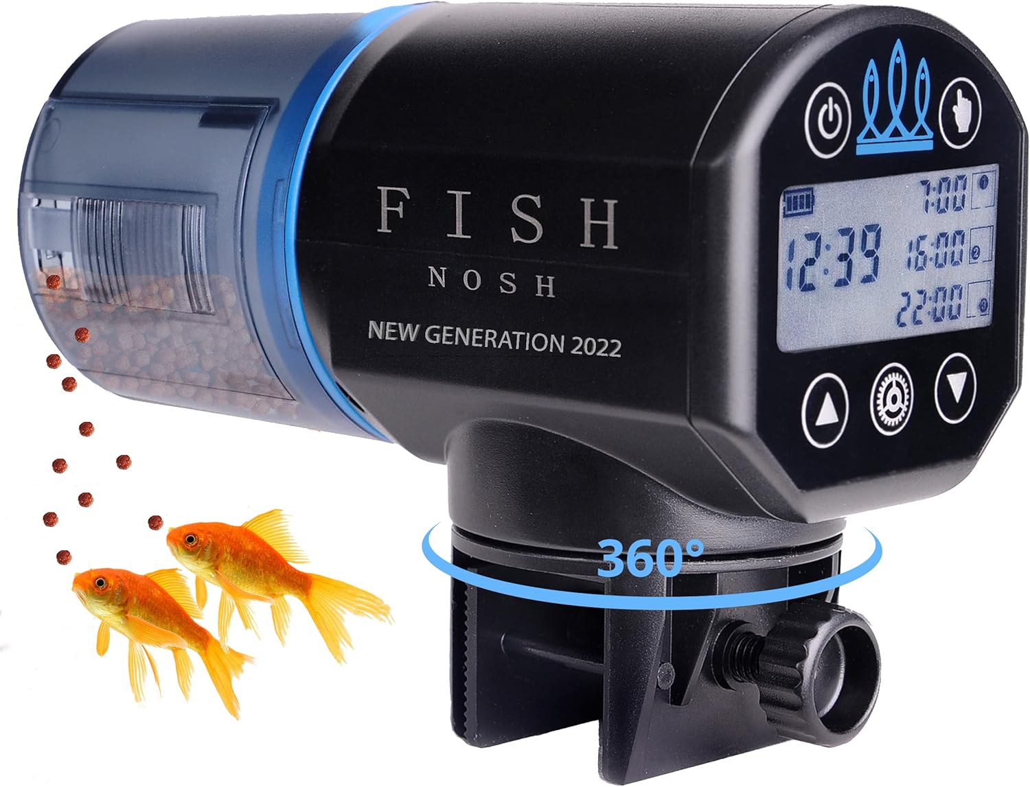 FISHNOSH Automatic Fish Feeder for Aquarium New