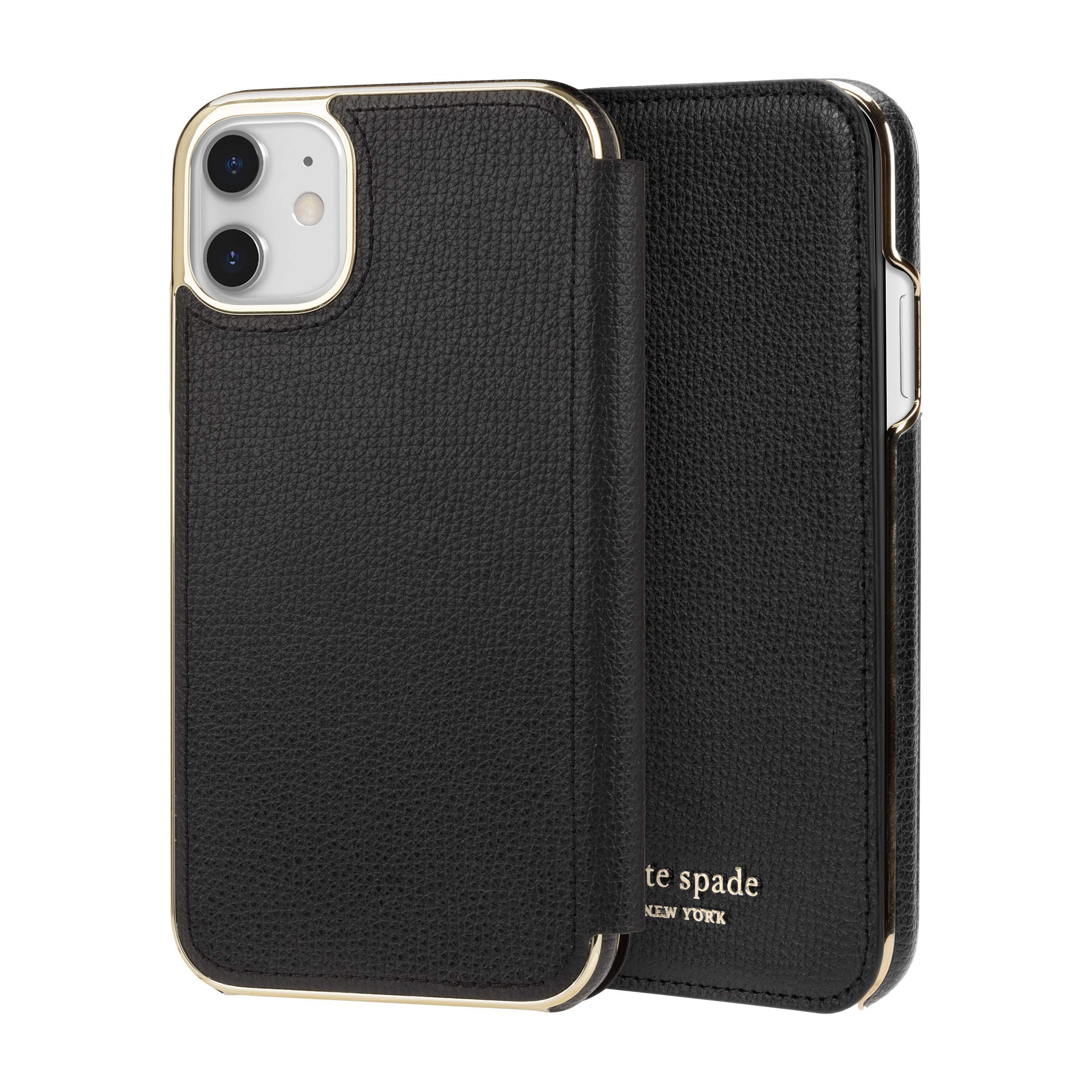 kate spade new york Black Folio Case for iPhone 11 - ID & Card 