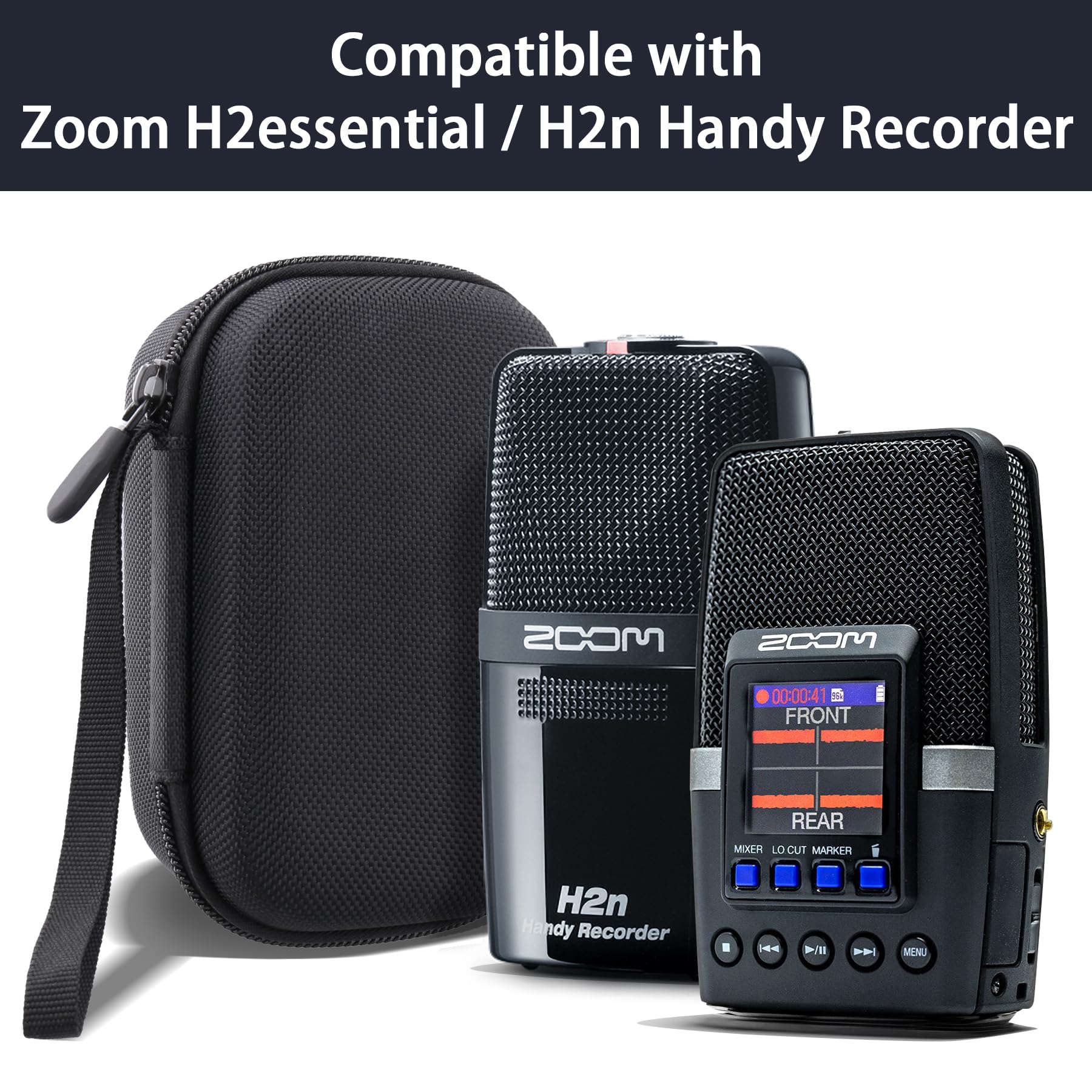 co2CREA Hard Storage Carry Travel Case for Zoom H2essential /Zoom H2n Handy Recorder(Case Only,Without Recorder) - Image 3