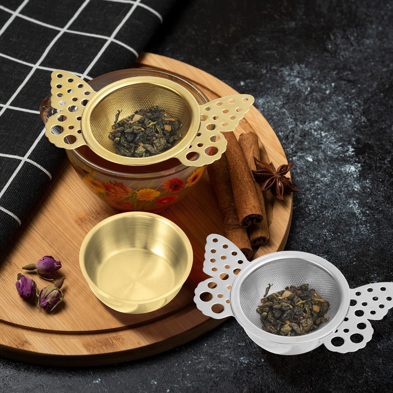 Tim Hortons Tea VEIREN 2 Pack Stainless Steel Tea Strainers With Drip ...