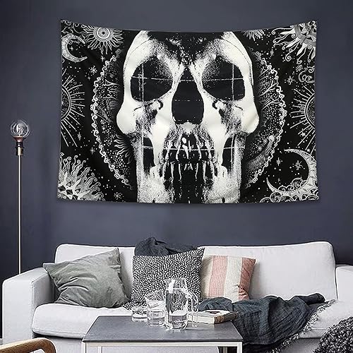 Miniatura 5 de GEPAS 1989s Tapestry Band Album Cover Tapestry Romantic Constellation Skeleton Rose Tapestries Wall Hanging decor for Living Room Dorm,Home, Bedroom