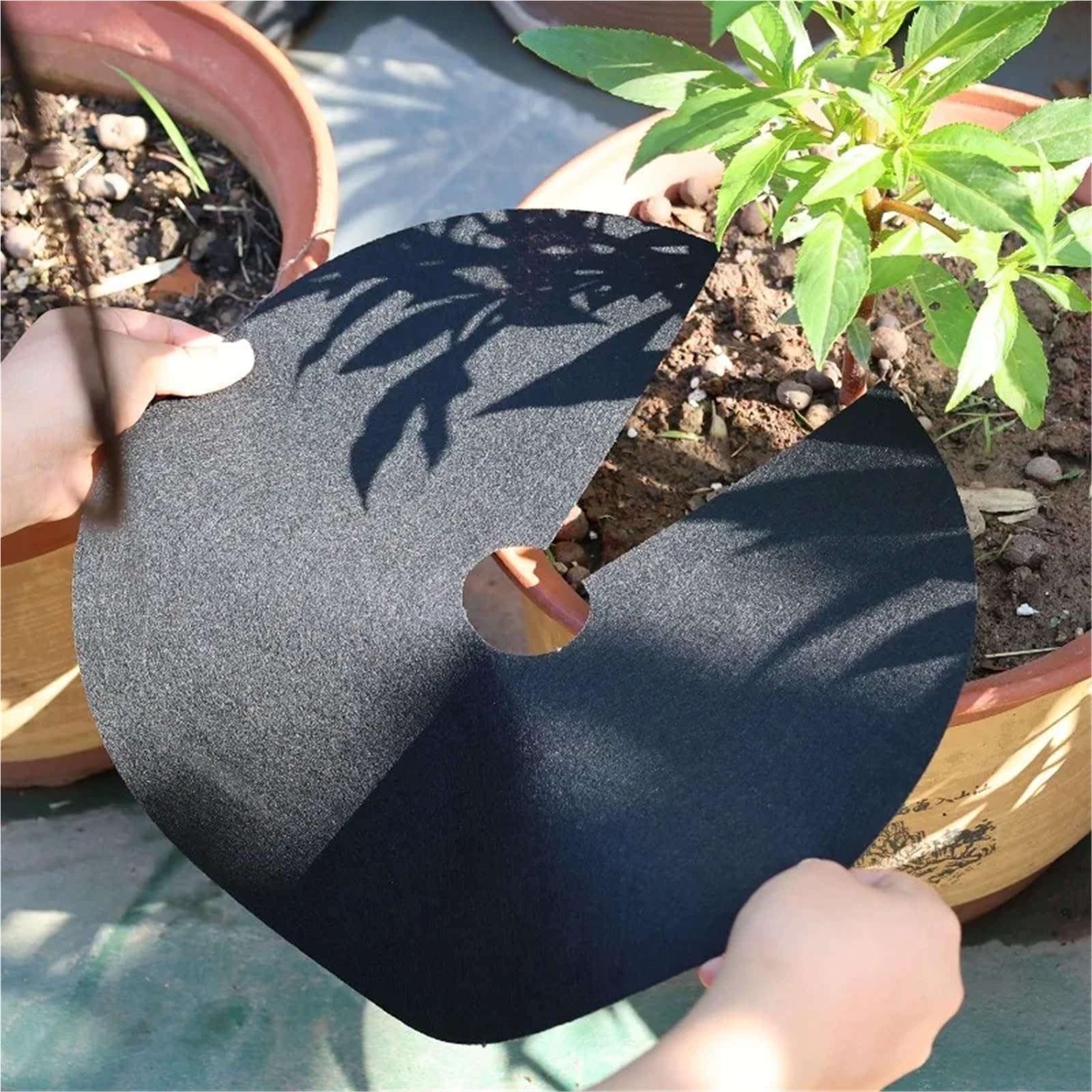 Telo Pacciamatura Anello di pacciamatura for Alberi in Tessuto Non Barriera for diserbo Tappetino da Giardino Riutilizzabile Coperta for reti Giardinaggio Pellicole in antierba | 32CM,20PCS