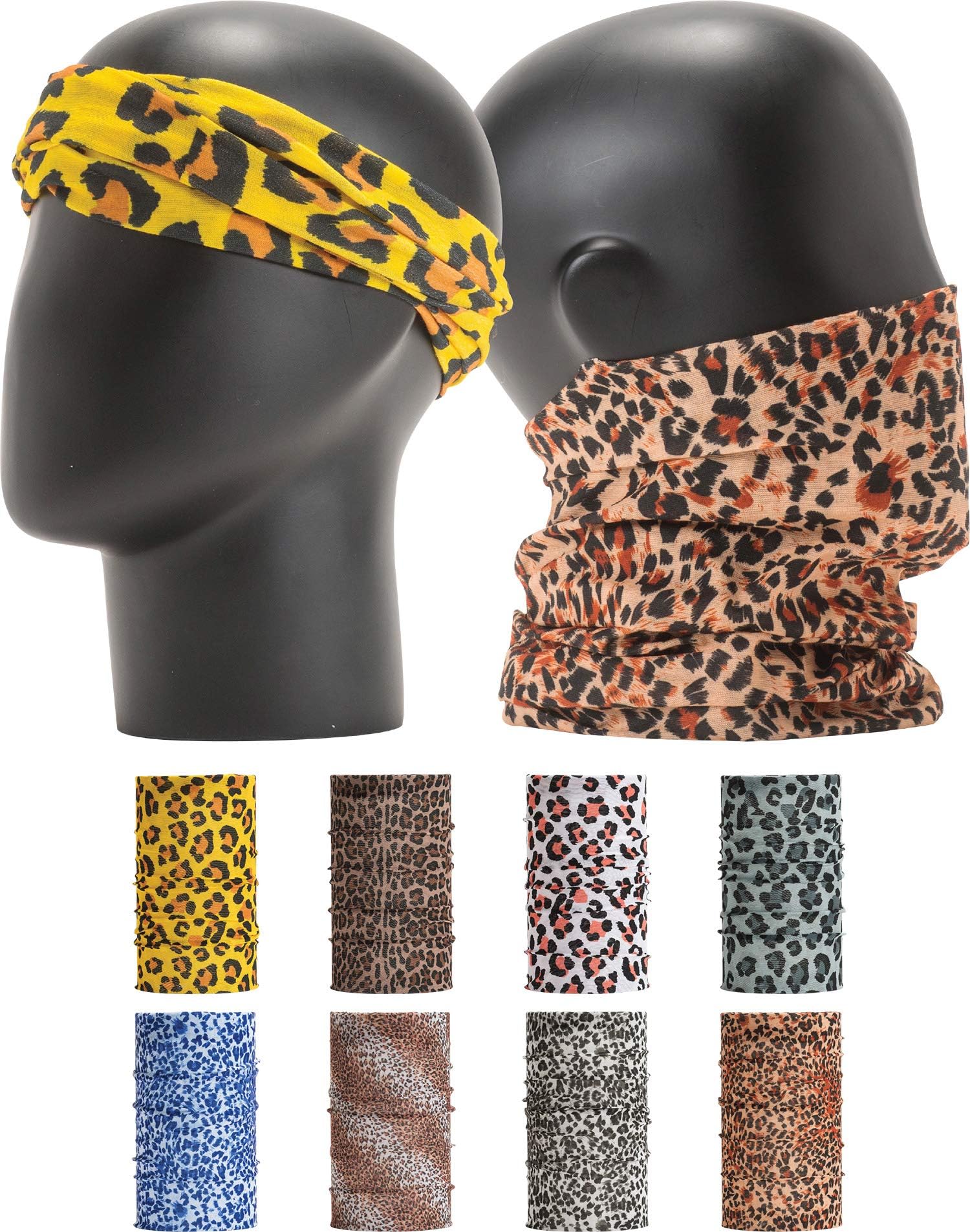 LEEVO Pattern Bold Headwear Scarf Boho Headband Wrap Shield Neck Gaiter Bandana