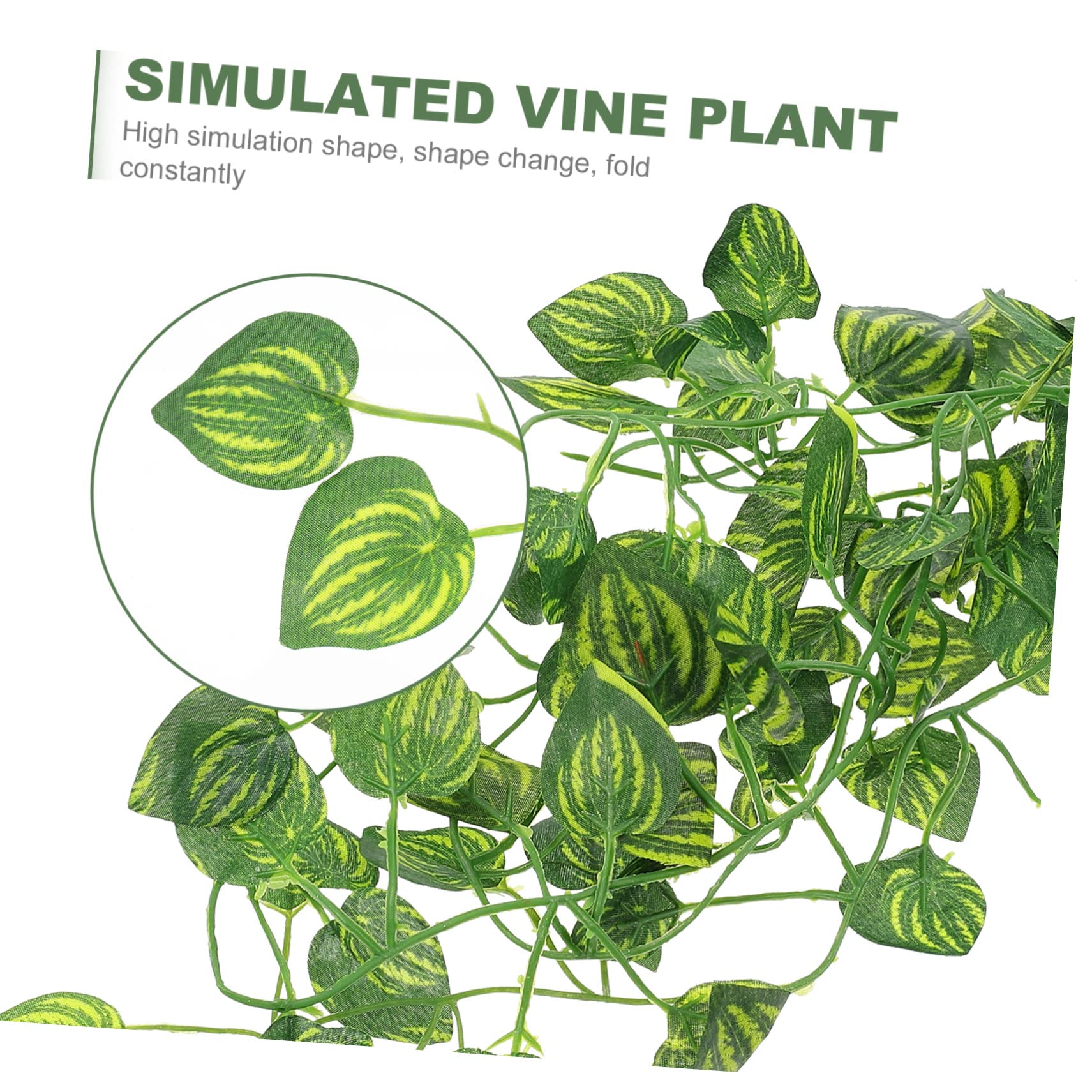 GRIRIW Landscaping Plants Turtle Plants Crested Gecko Frog Terrarium Decor Climbing Terrarium Plant Reptile Silk Plant Leaves Snake Tank Plastic Container Fake Vine Plants Ornaments Crawl