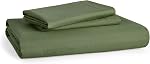 Bedsure Duvet Cover King Size - Extra Soft Double Brushed Microfiber Bedding Set with Zipper Closure for Kids, 3 Pieces, Includes 1 Duvet Cover King (104"x90") & 2 Pillow Shams, Olive Green