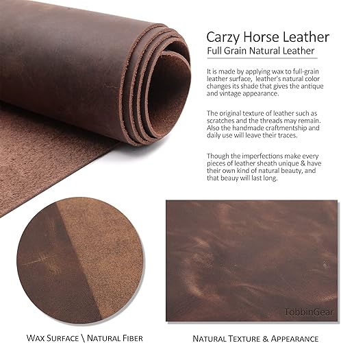 Miniatura 4 de TobbinGear Funda de cuero para teléfono celular con clip para cinturón, bolsa de cuero para teléfono, funda universal de cuero en el cinturón,