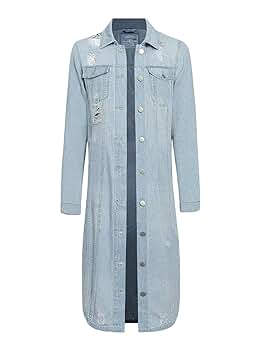 【AMERI】FAKE LAYERED DENIM LONG COAT AMERI】FAKE LAYERED DENIM LONG COAT American Bazi Women's