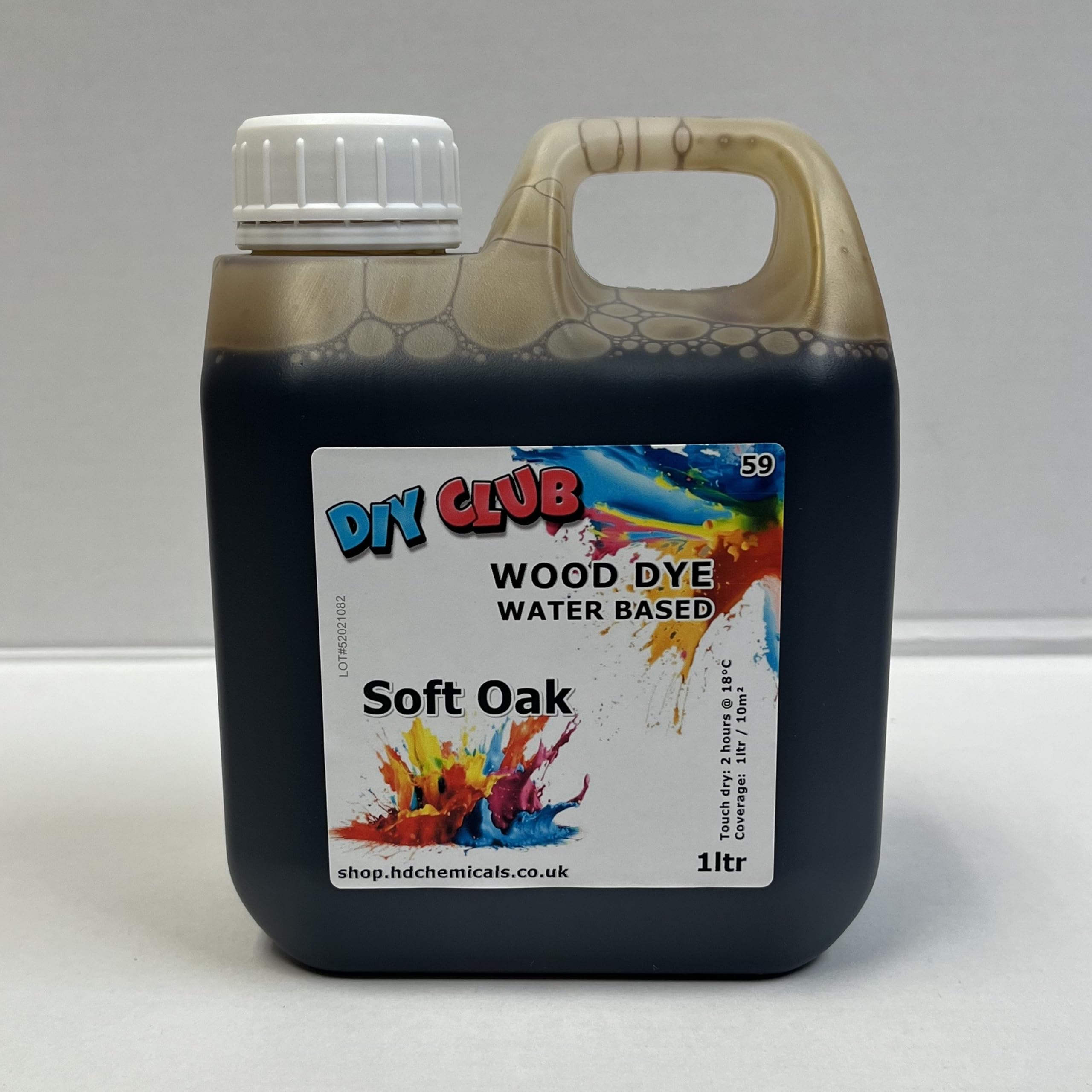 Water-Based Wood Dye, Wood Stain 500ml, 1000ml. Eco-Friendly, Non-Toxic, for DIY Interior Projects, Quick Dry, Furniture.Black, Red, Green, Blue, Pine, Oak, Brown, Mahogany, (Soft Oak, 1000ml)