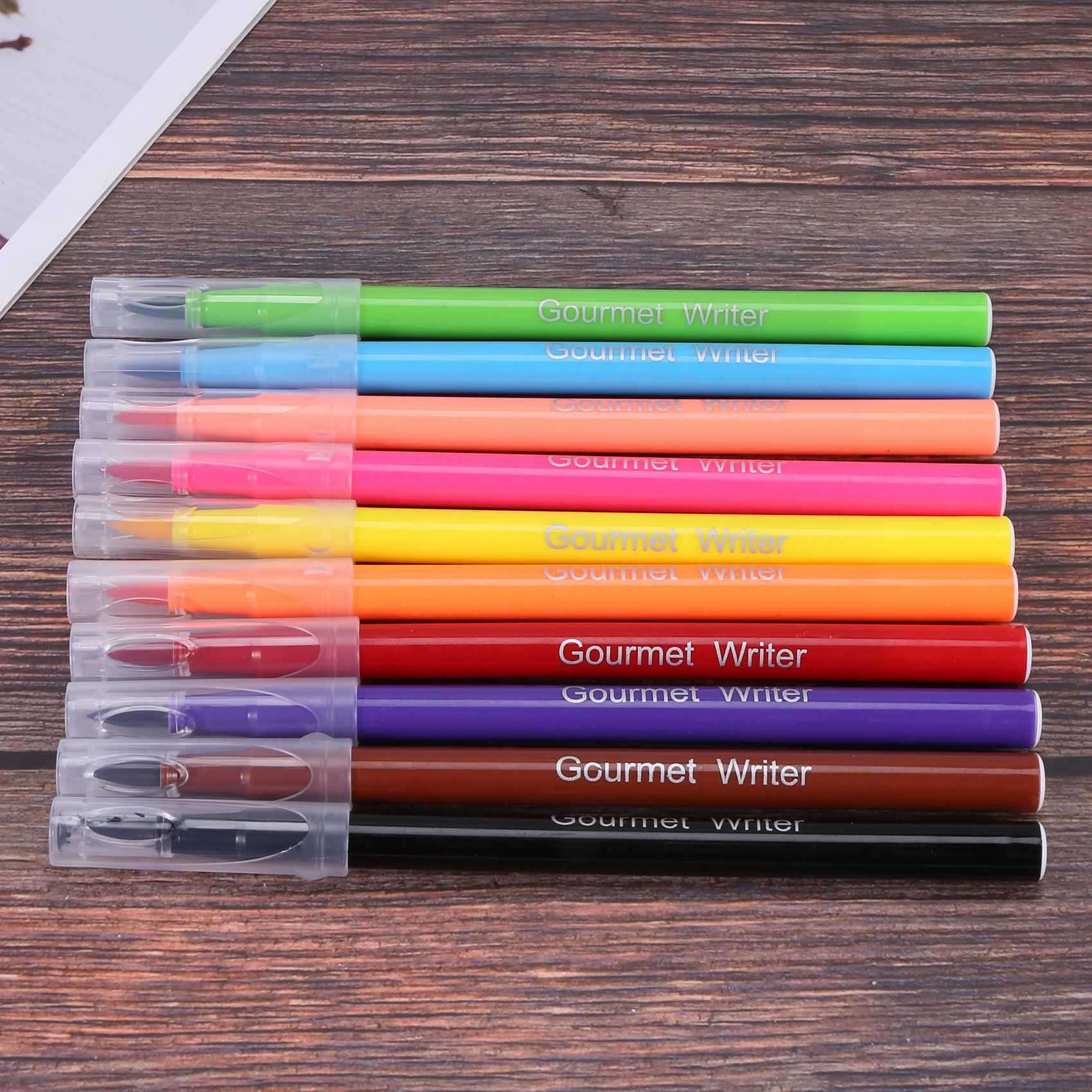 PENGY Lot de 20 stylos à pigments comestibles - Pour dessin de , gâteaux - Outils de décoration de gâteaux