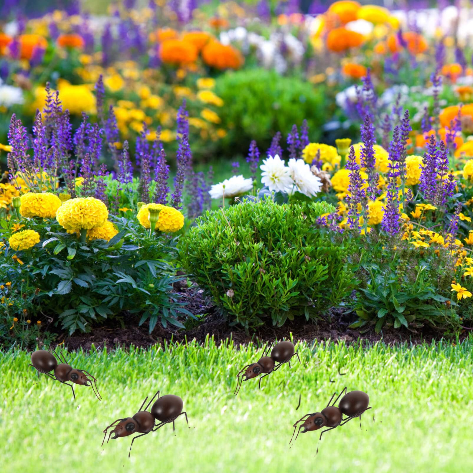 2 Stück Handgefertigte Eisen-Ameisen Figuren – Skurrile Desktop-Deko Für Zuhause & Büro