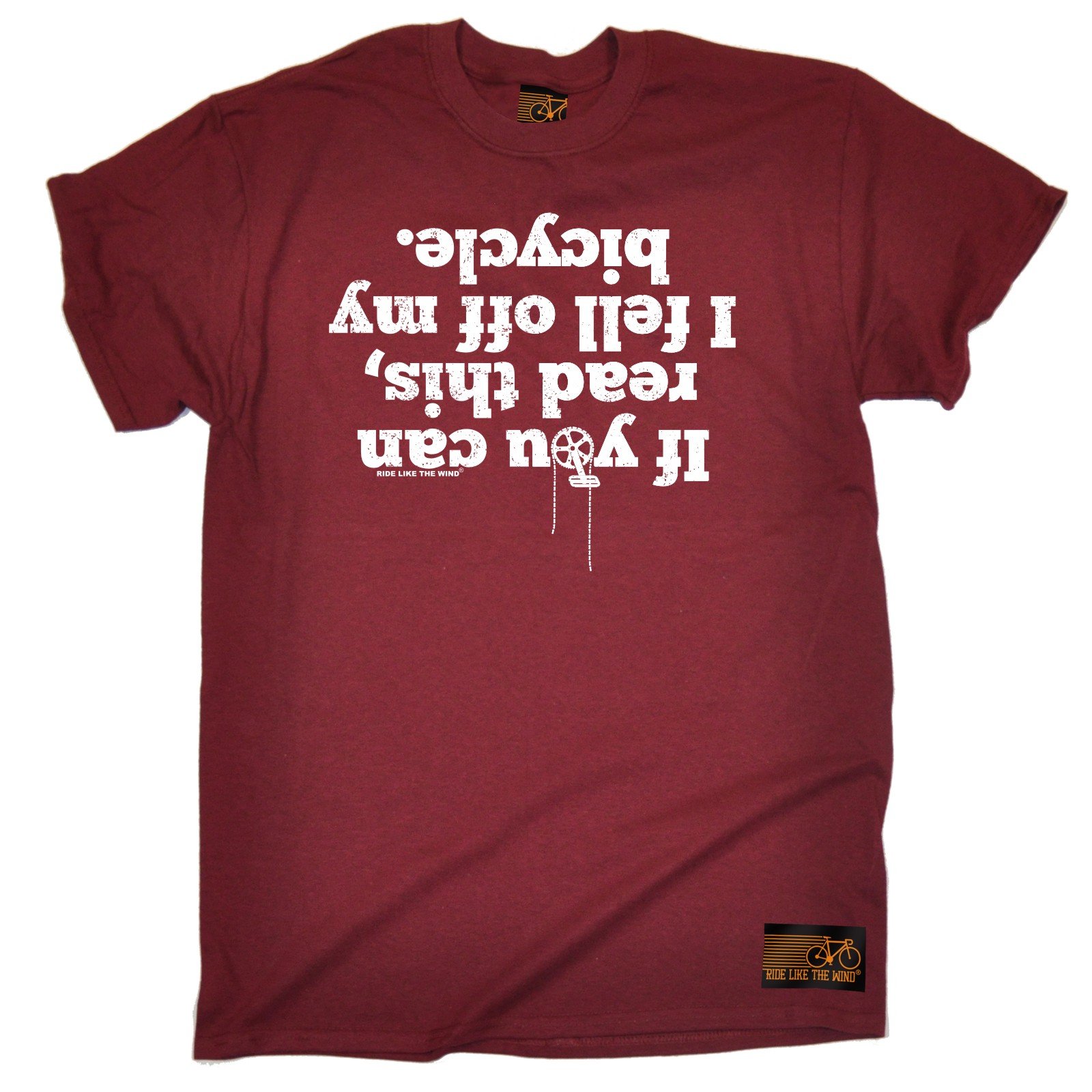 Ride Like The Wind Premium Men's If You Can Read This I Fell Off My Bicycle T-Shirt tee