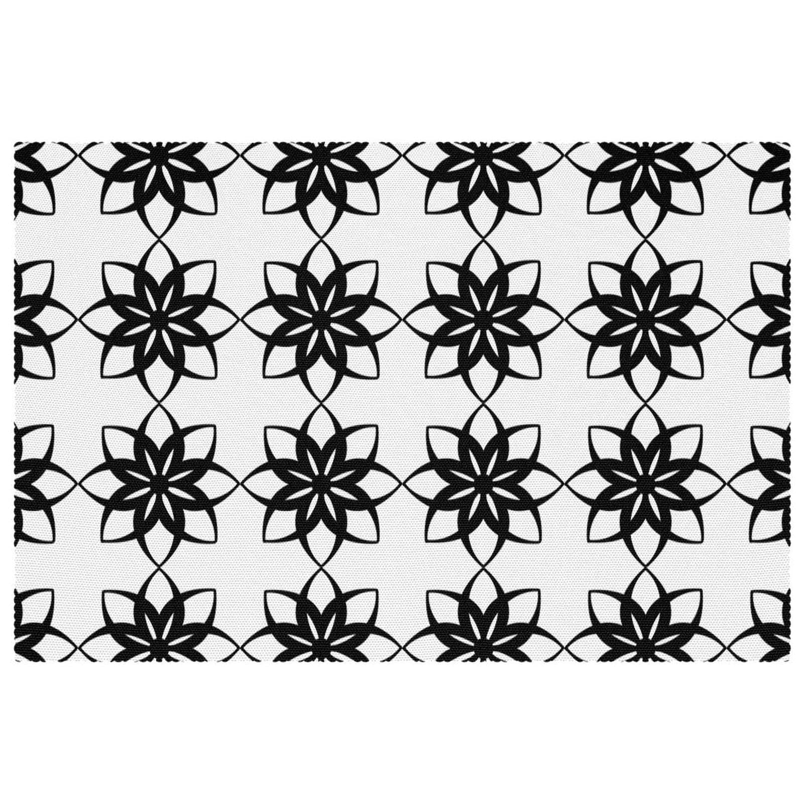 Set de table floral géométrique chic pour repas en famille et dîners sur table à manger