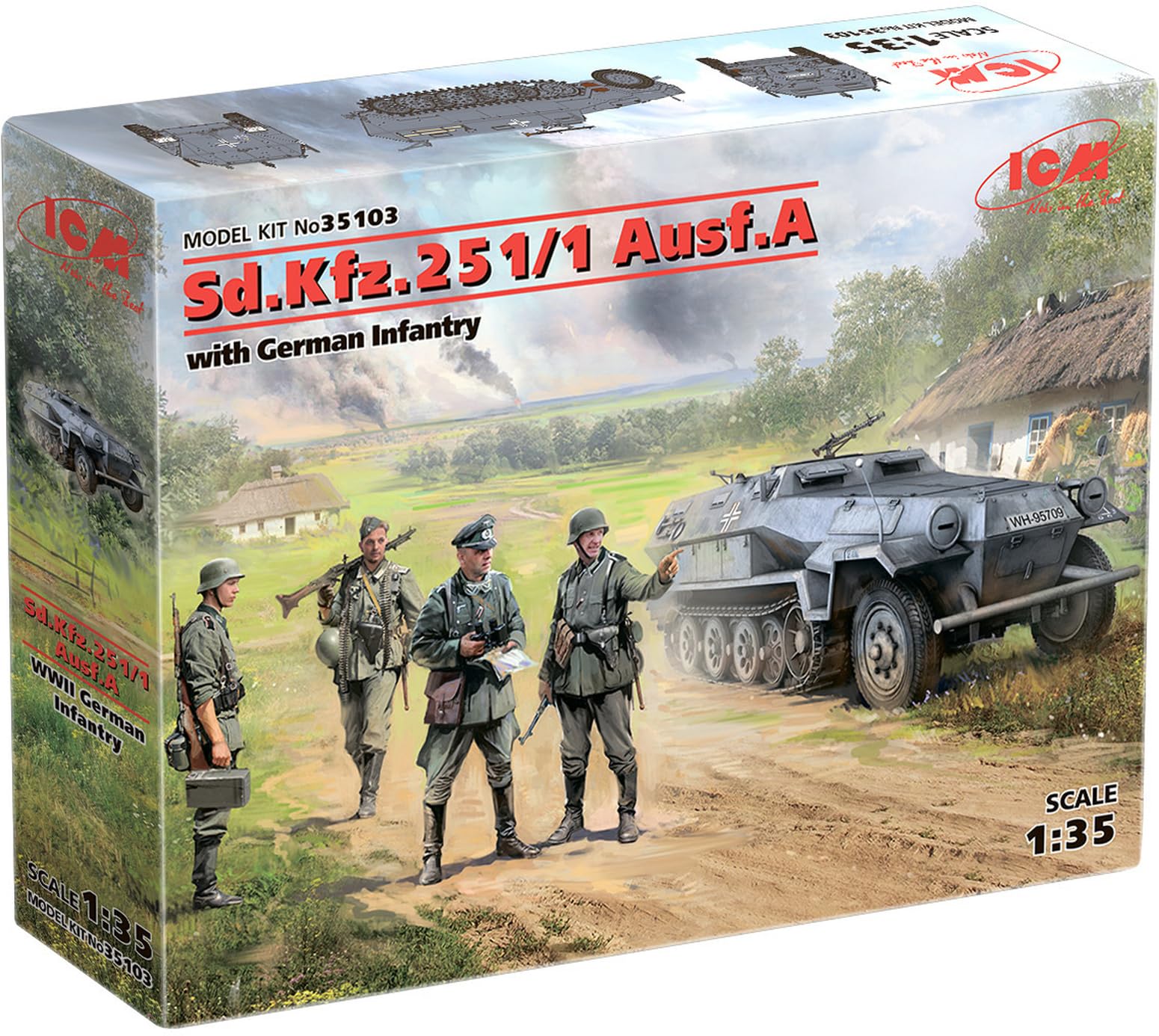 ICM 1:35 - Sd.Kfz.251/1 Ausf.A with German Infantry