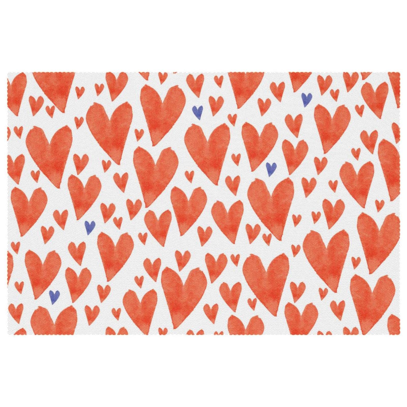 Set de table aquarelle lot de 6 lavables et antiderapants pour les repas