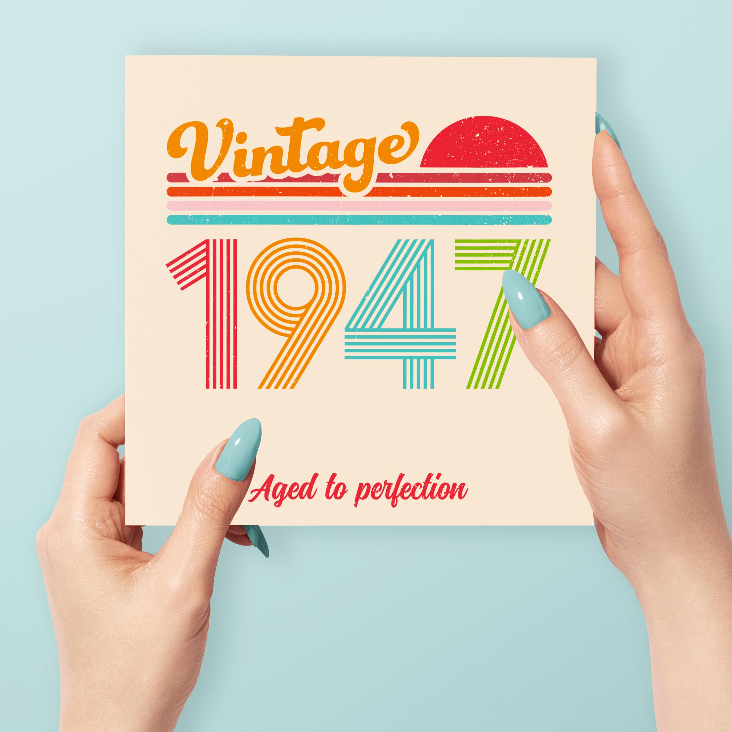 Carte D'anniversaire 76 Ans Pour Homme Et Femme - Vintage 1949 Aged To