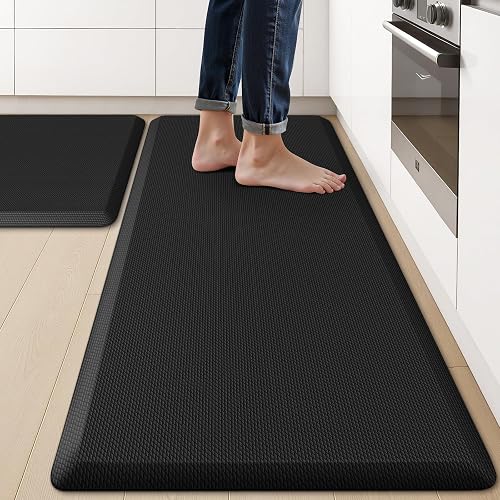 KitchenClouds 2PCS Anti-Fatigue Mat Set
