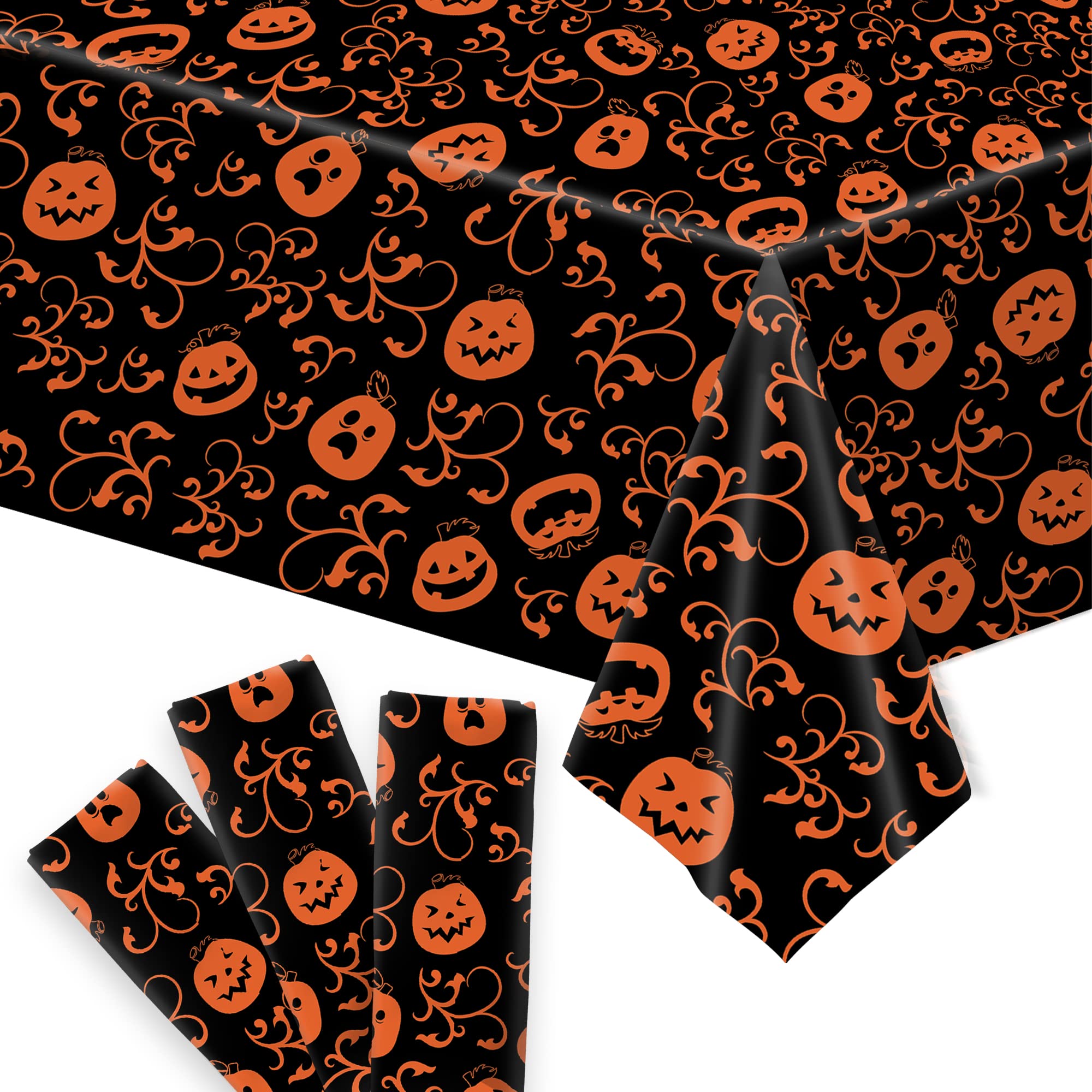 YDMAJF Nappe Halloween Citrouille Effrayante 137 * 274 cm pour Fête