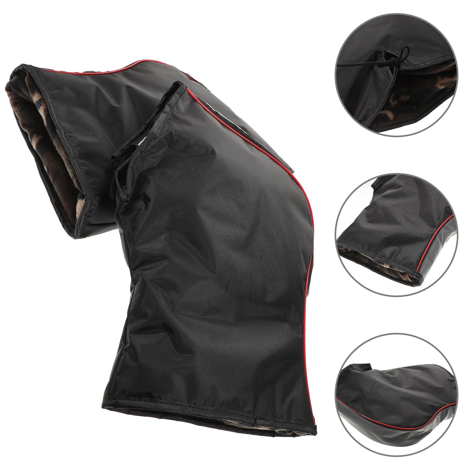 Alipis Guanti da Moto Invernali Riflettenti per Freddo Scaldamani da Manubrio per Motoslitta e Quad Accessori Protettivi per Guida Sicura Invernale Outdoor